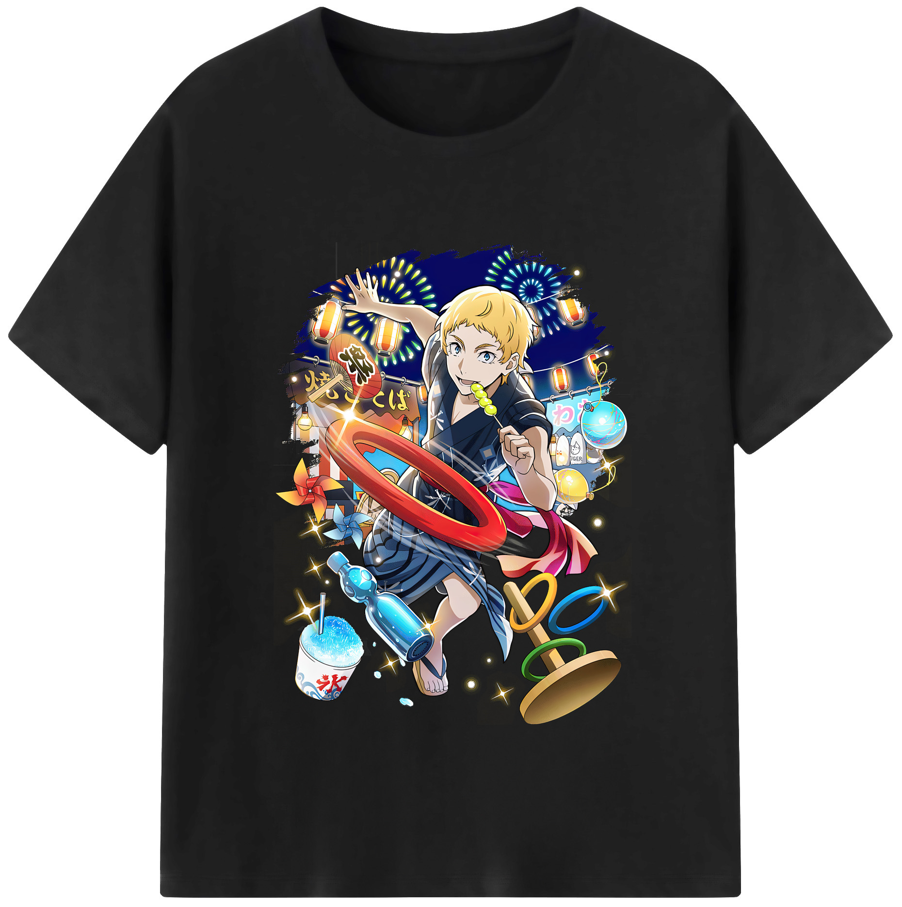 （画像用） 文豪ストレイドッグス Bungo Stray Dogs レディースカジュアルプリントTシャツ（綿100％）