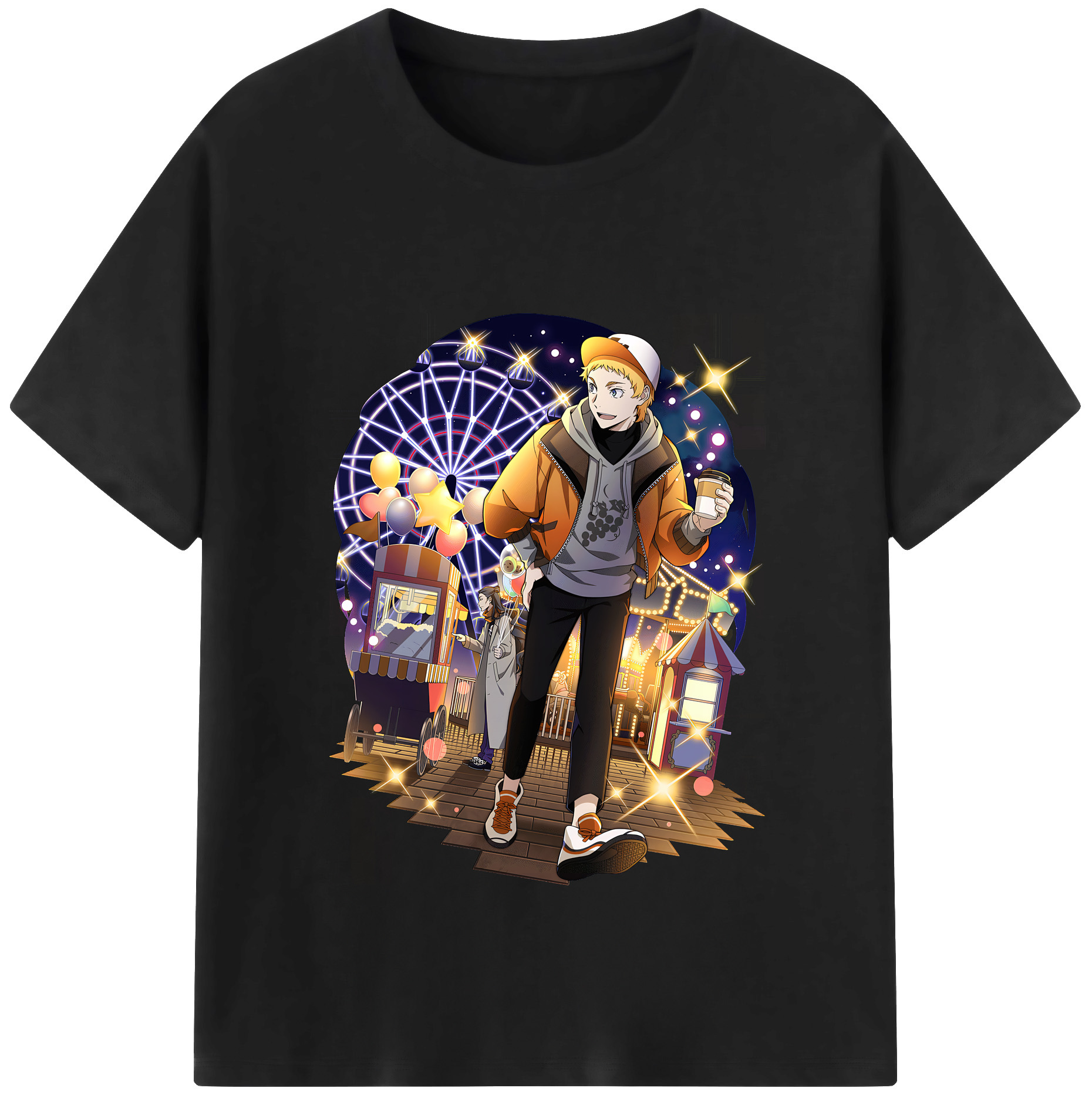 （画像用） 文豪ストレイドッグス Bungo Stray Dogs レディースカジュアルプリントTシャツ（綿100％）
