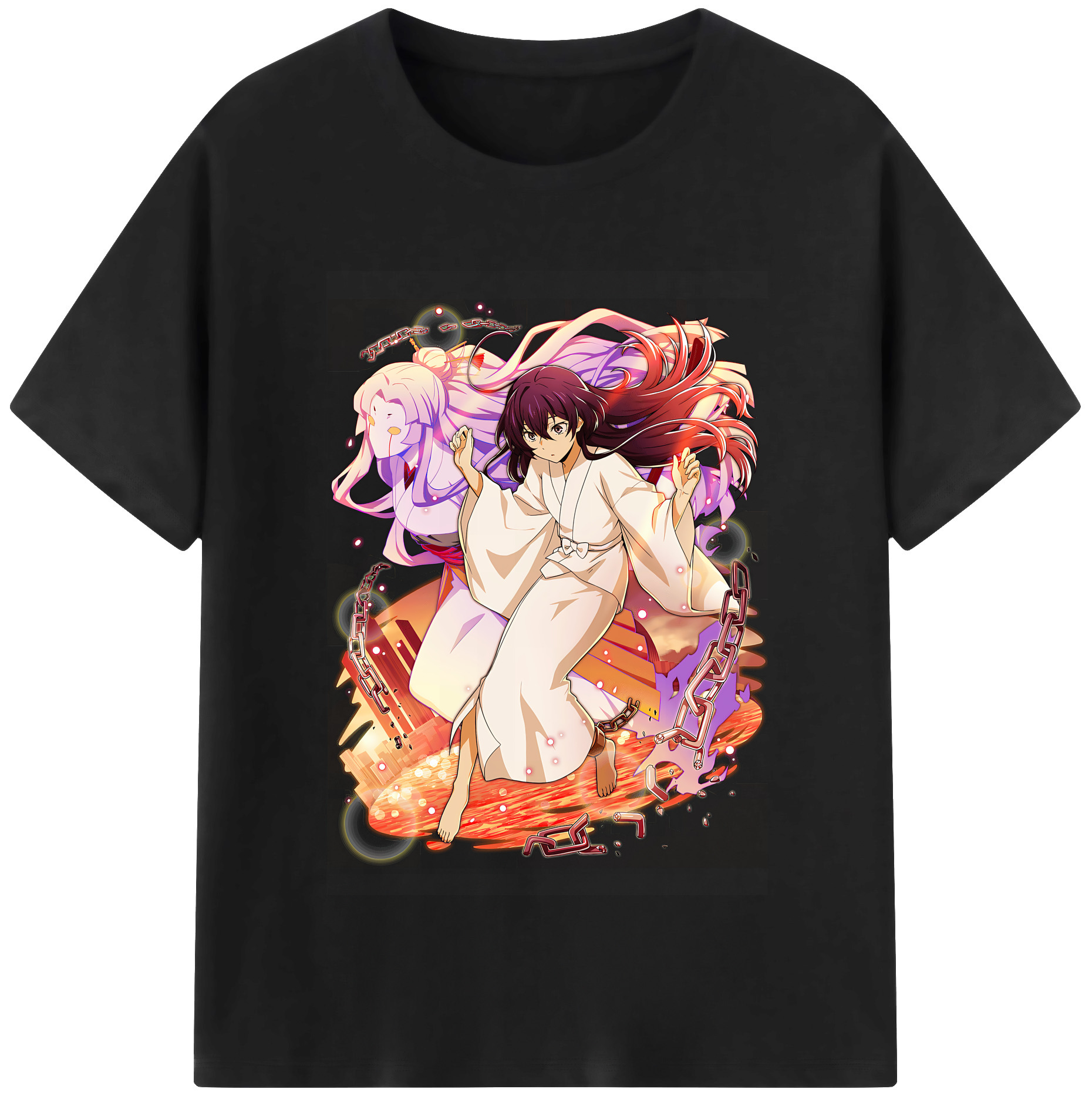 （画像用） 文豪ストレイドッグス Bungo Stray Dogs レディースカジュアルプリントTシャツ（綿100％）