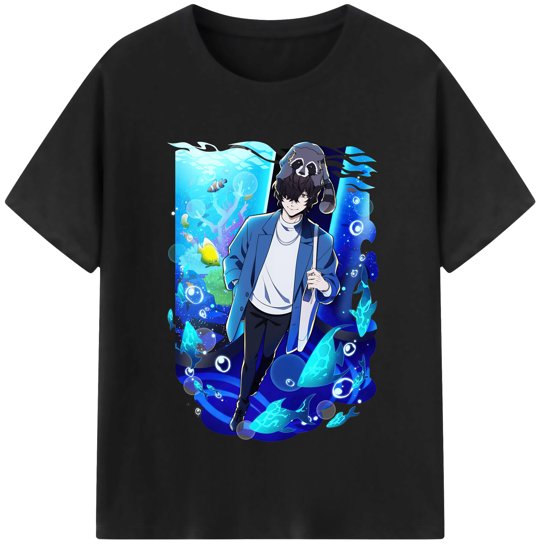 （画像用） 文豪ストレイドッグス Bungo Stray Dogs レディースカジュアルプリントTシャツ（綿100％）