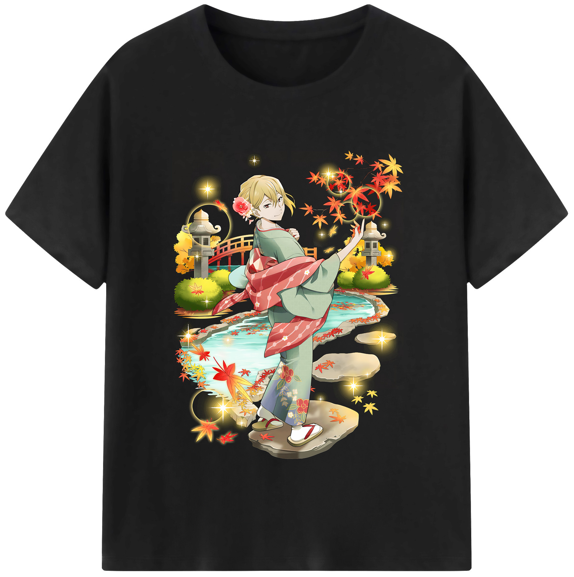 （画像用） 文豪ストレイドッグス Bungo Stray Dogs レディースカジュアルプリントTシャツ（綿100％）