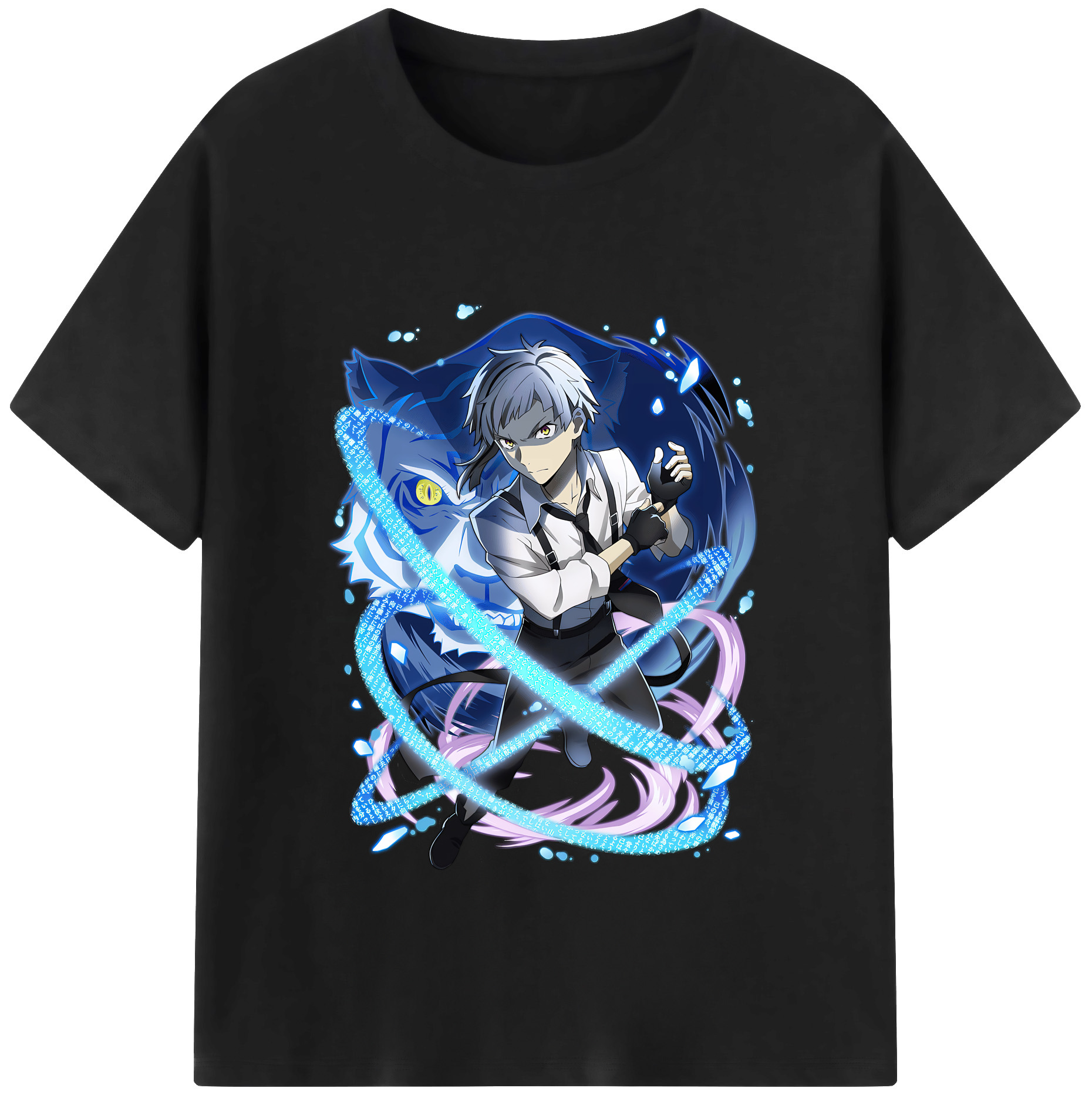 （画像用） 文豪ストレイドッグス Bungo Stray Dogs レディースカジュアルプリントTシャツ（綿100％）