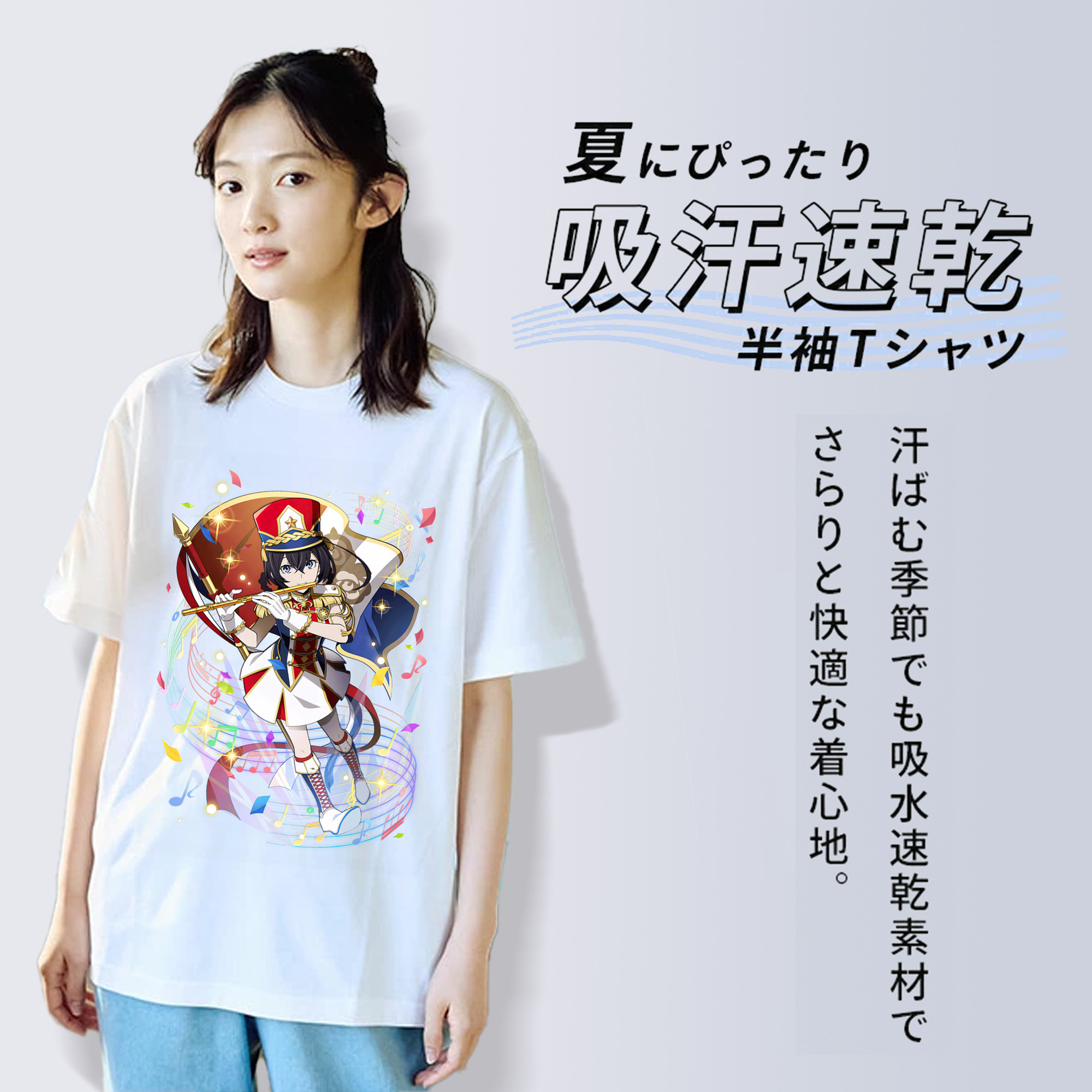 文豪ストレイドッグス Bungo Stray Dogs レディースカジュアルプリントTシャツ（綿100％）
