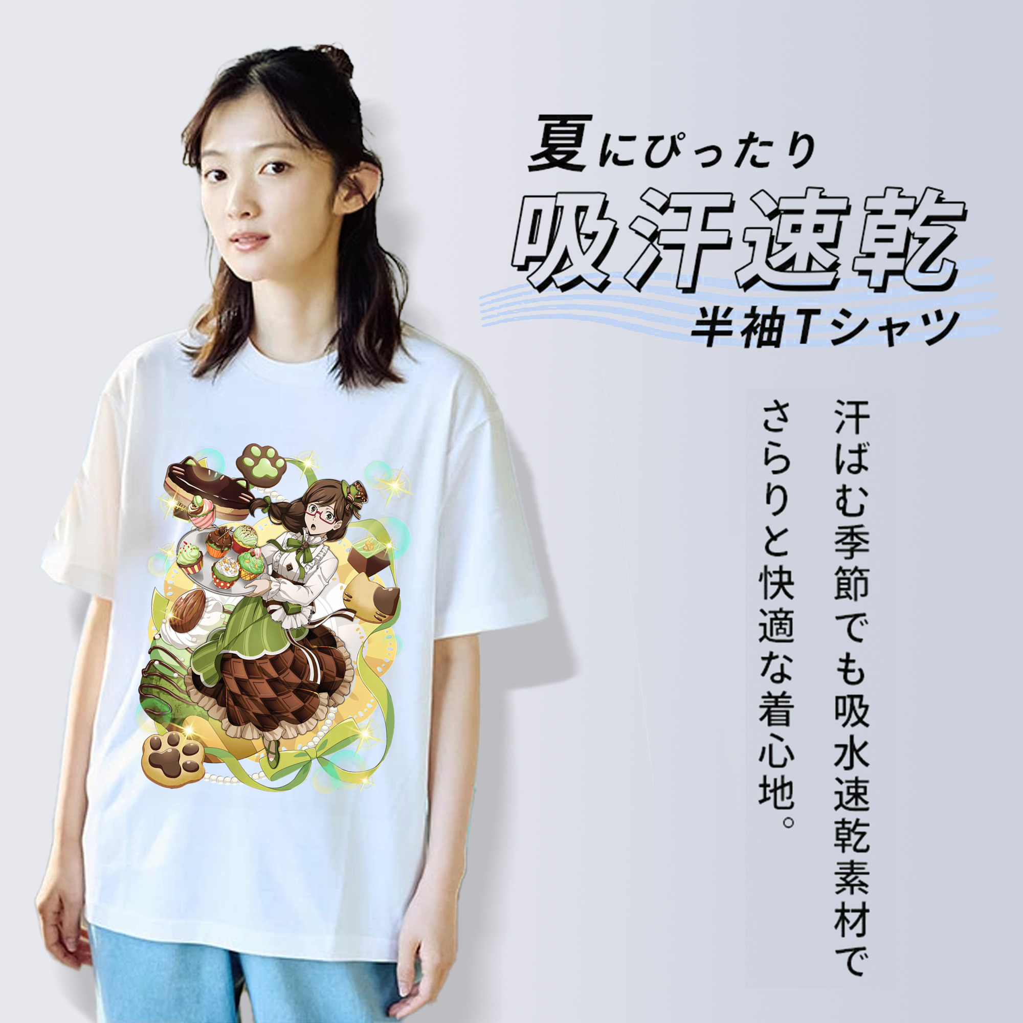 文豪ストレイドッグス Bungo Stray Dogs レディースカジュアルプリントTシャツ（綿100％）