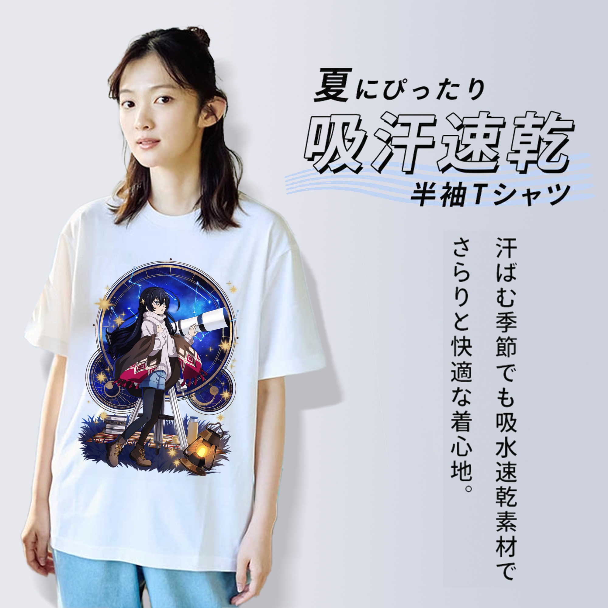 文豪ストレイドッグス Bungo Stray Dogs レディースカジュアルプリントTシャツ（綿100％）