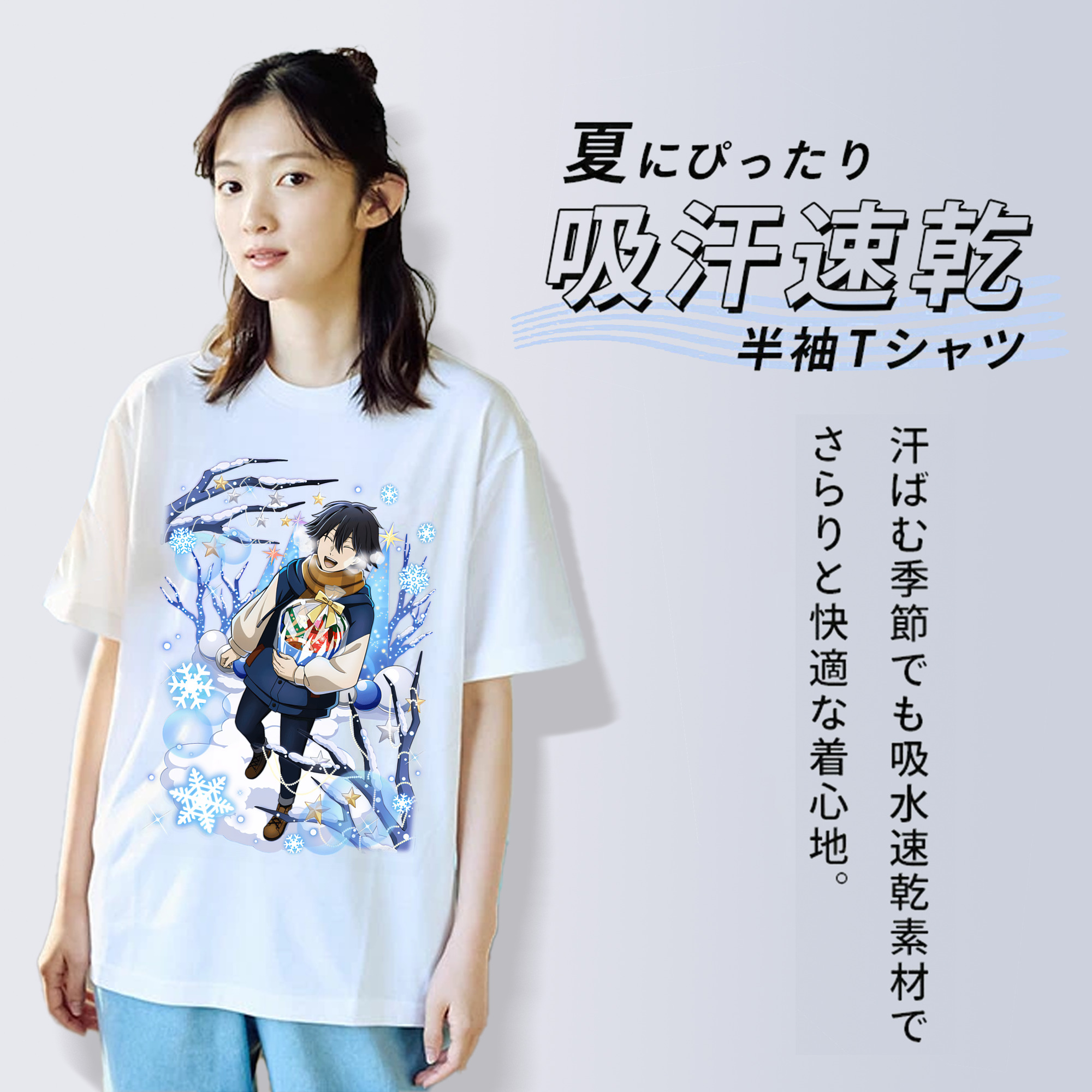 文豪ストレイドッグス Bungo Stray Dogs レディースカジュアルプリントTシャツ（綿100％）