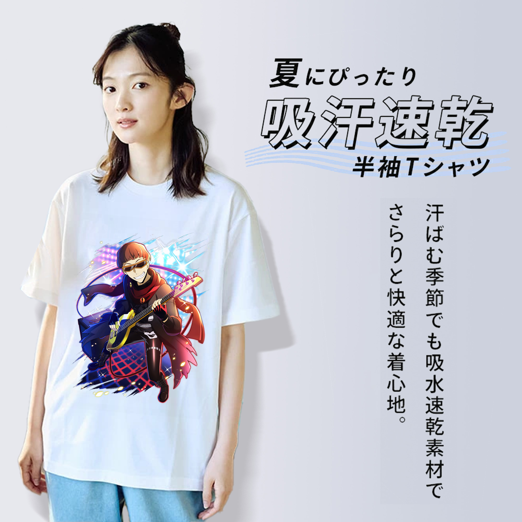 文豪ストレイドッグス Bungo Stray Dogs レディースカジュアルプリントTシャツ（綿100％）