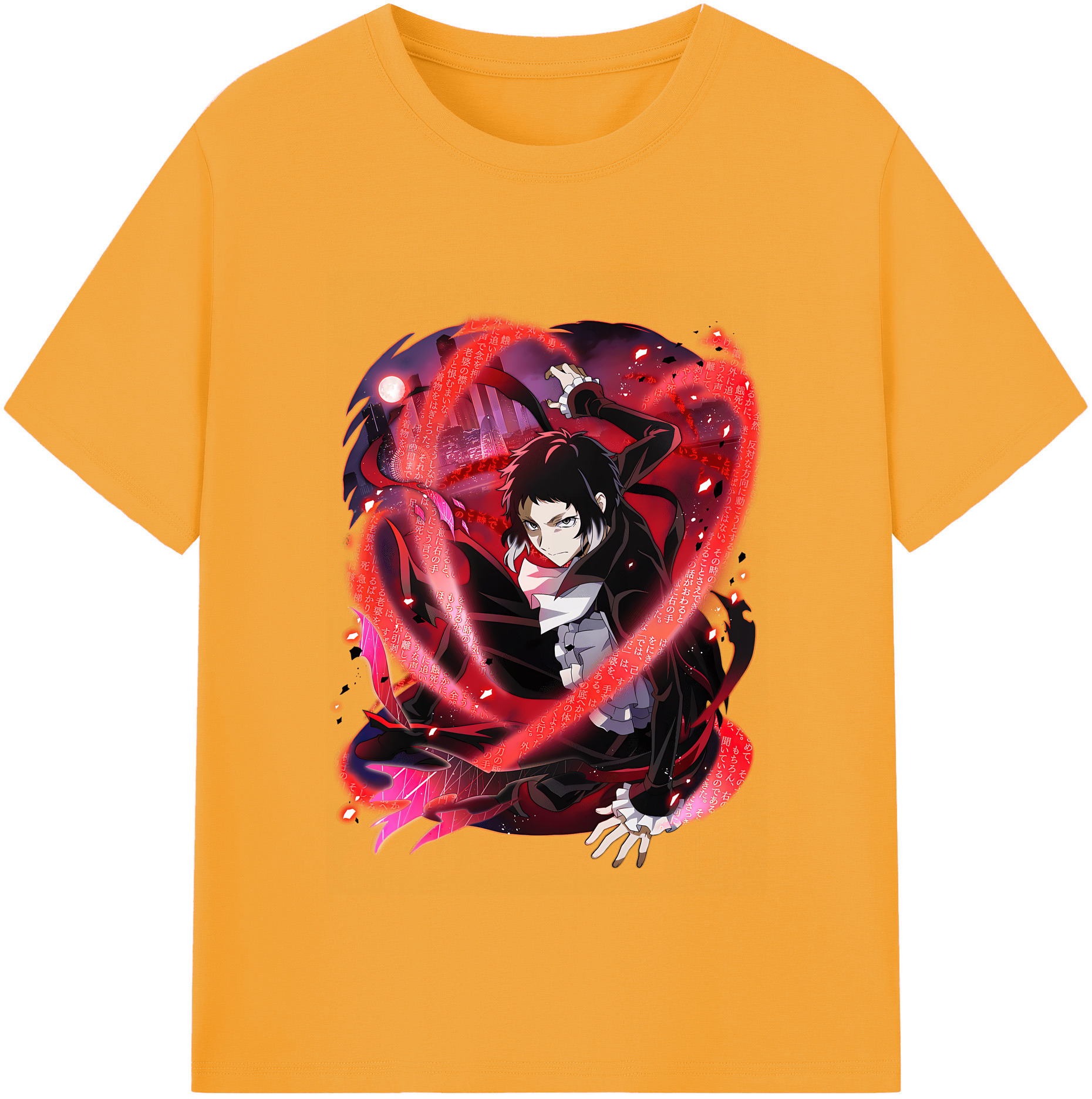 （画像用） 文豪ストレイドッグス Bungo Stray Dogs レディースカジュアルプリントTシャツ（綿100％）
