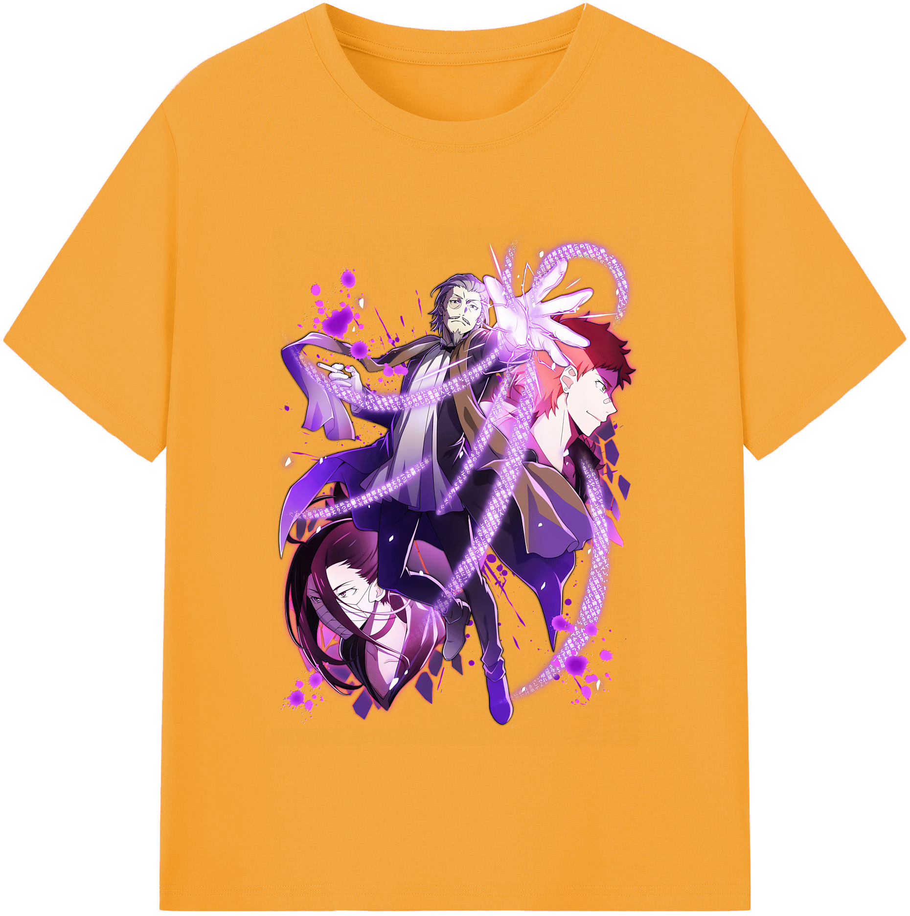 （画像用） 文豪ストレイドッグス Bungo Stray Dogs レディースカジュアルプリントTシャツ（綿100％）