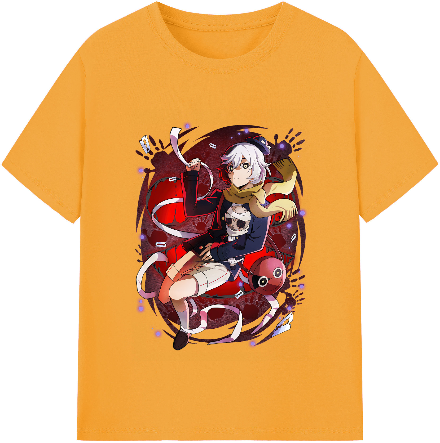 （画像用） 文豪ストレイドッグス Bungo Stray Dogs レディースカジュアルプリントTシャツ（綿100％）