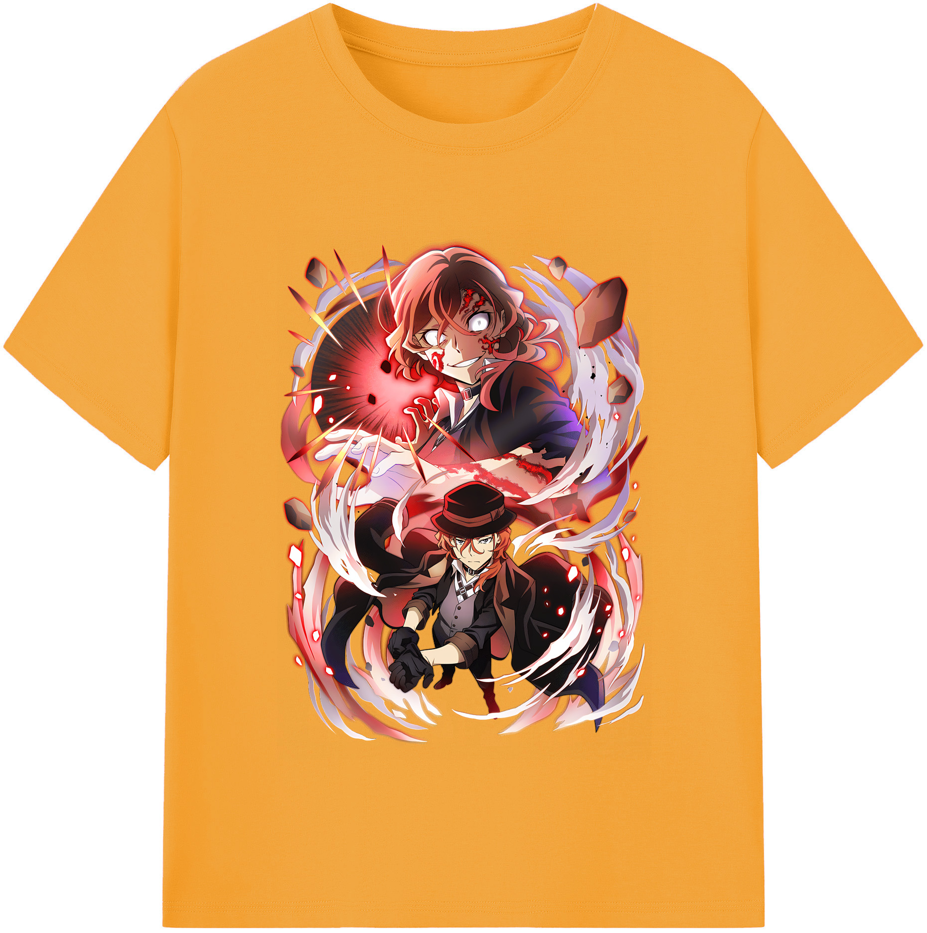 （画像用） 文豪ストレイドッグス Bungo Stray Dogs レディースカジュアルプリントTシャツ（綿100％）