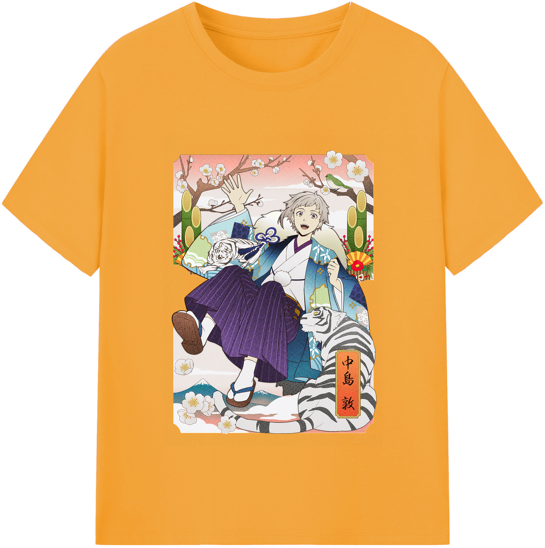 （画像用） 文豪ストレイドッグス Bungo Stray Dogs レディースカジュアルプリントTシャツ（綿100％）