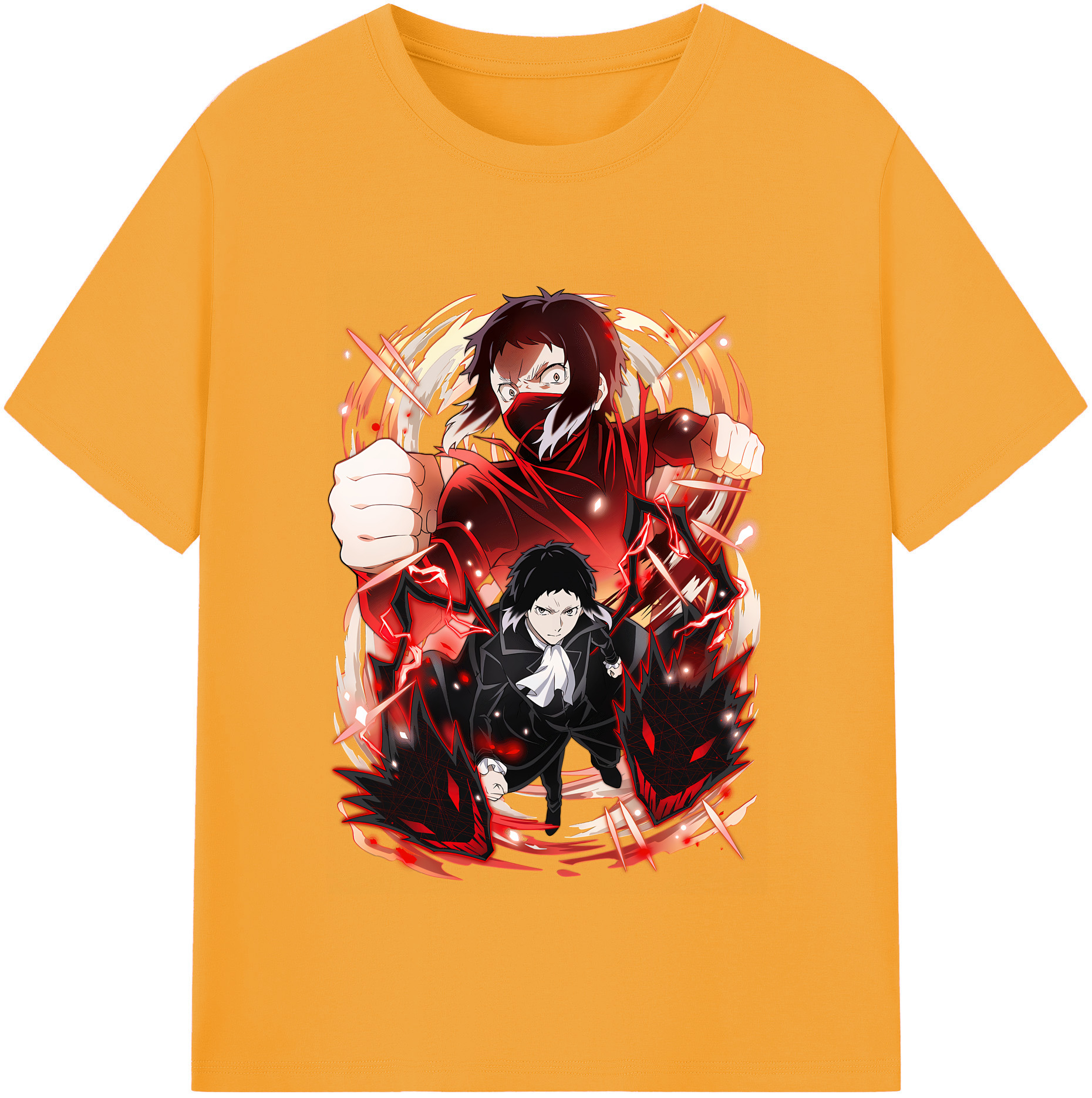 （画像用） 文豪ストレイドッグス Bungo Stray Dogs レディースカジュアルプリントTシャツ（綿100％）