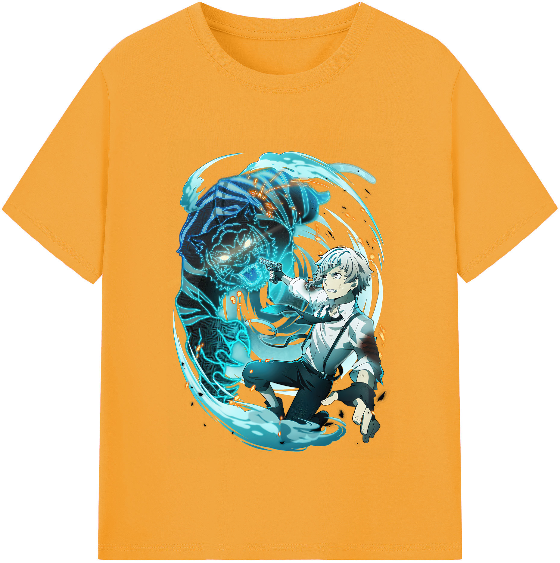 （画像用） 文豪ストレイドッグス Bungo Stray Dogs レディースカジュアルプリントTシャツ（綿100％）