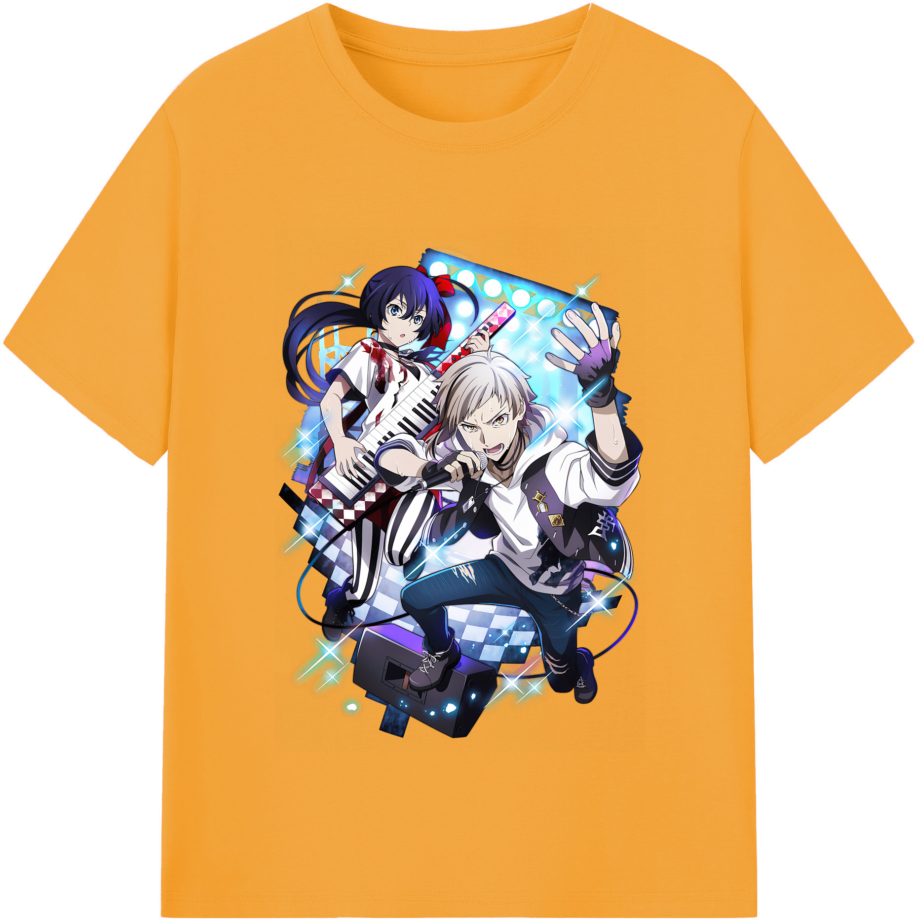 （画像用） 文豪ストレイドッグス Bungo Stray Dogs レディースカジュアルプリントTシャツ（綿100％）