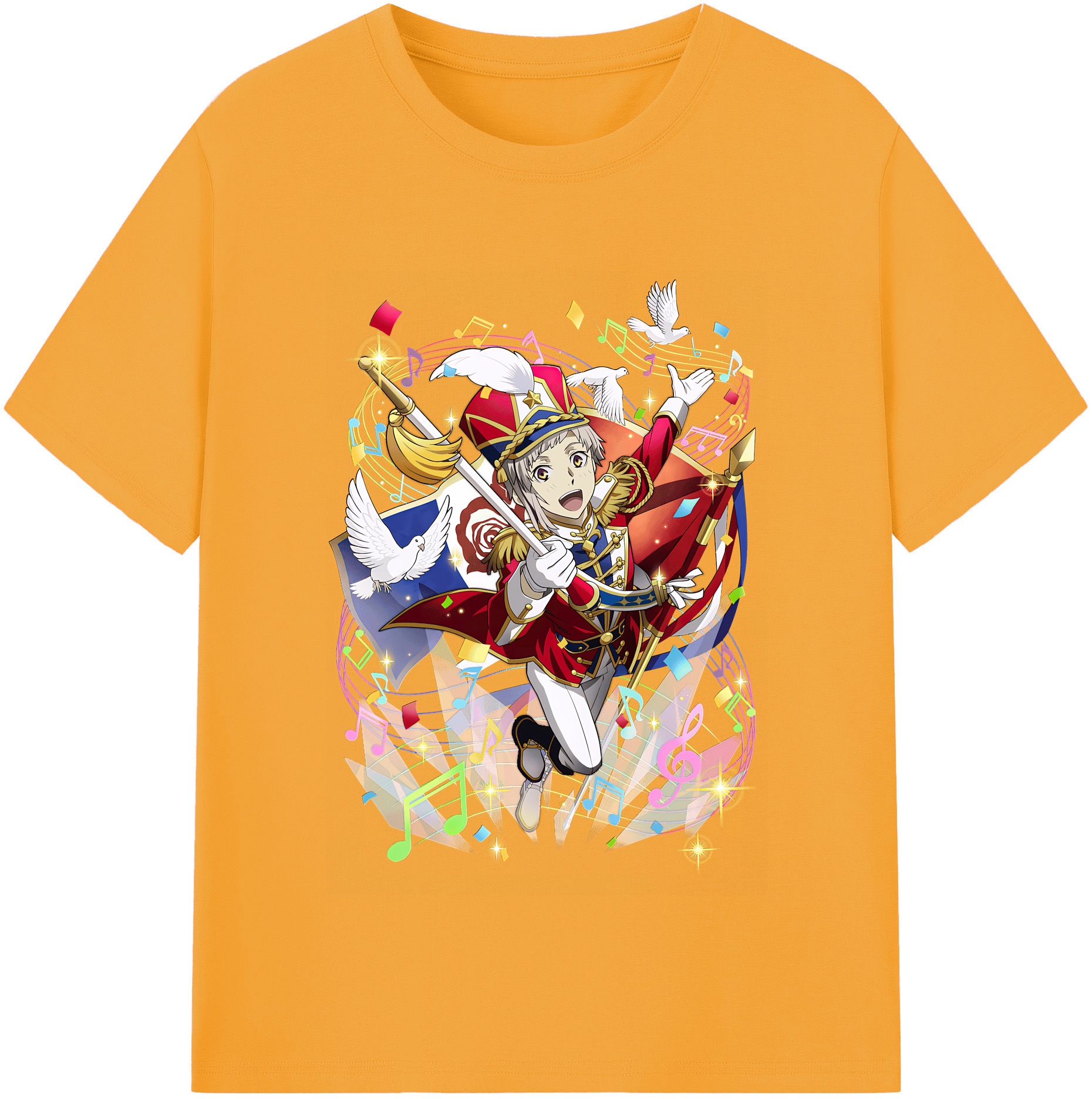（画像用） 文豪ストレイドッグス Bungo Stray Dogs レディースカジュアルプリントTシャツ（綿100％）