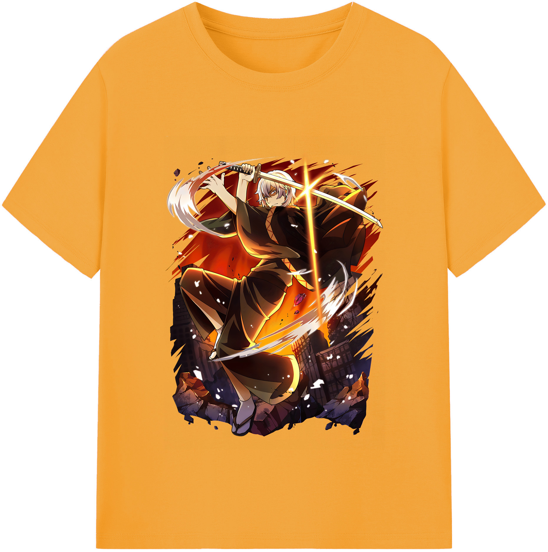 （画像用） 文豪ストレイドッグス Bungo Stray Dogs レディースカジュアルプリントTシャツ（綿100％）