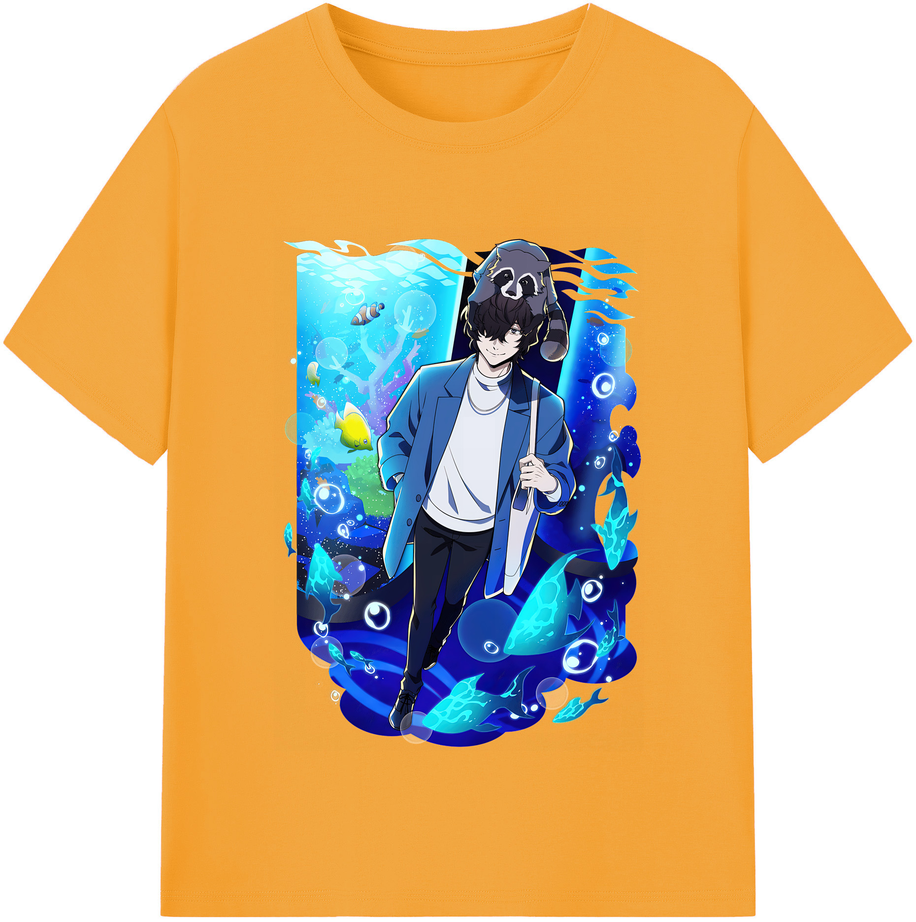 （画像用） 文豪ストレイドッグス Bungo Stray Dogs レディースカジュアルプリントTシャツ（綿100％）