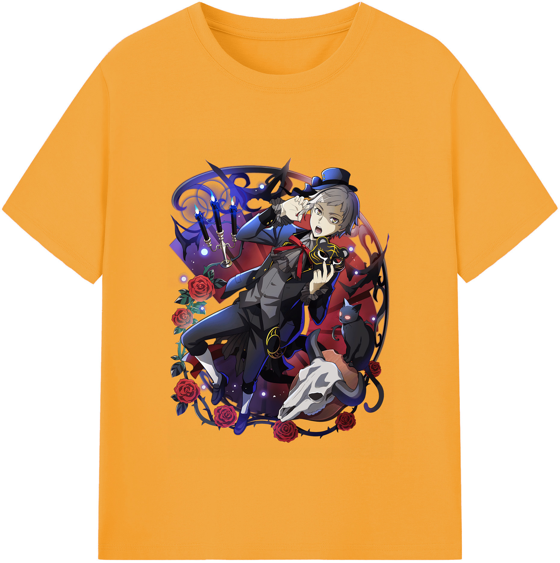 （画像用） 文豪ストレイドッグス Bungo Stray Dogs レディースカジュアルプリントTシャツ（綿100％）