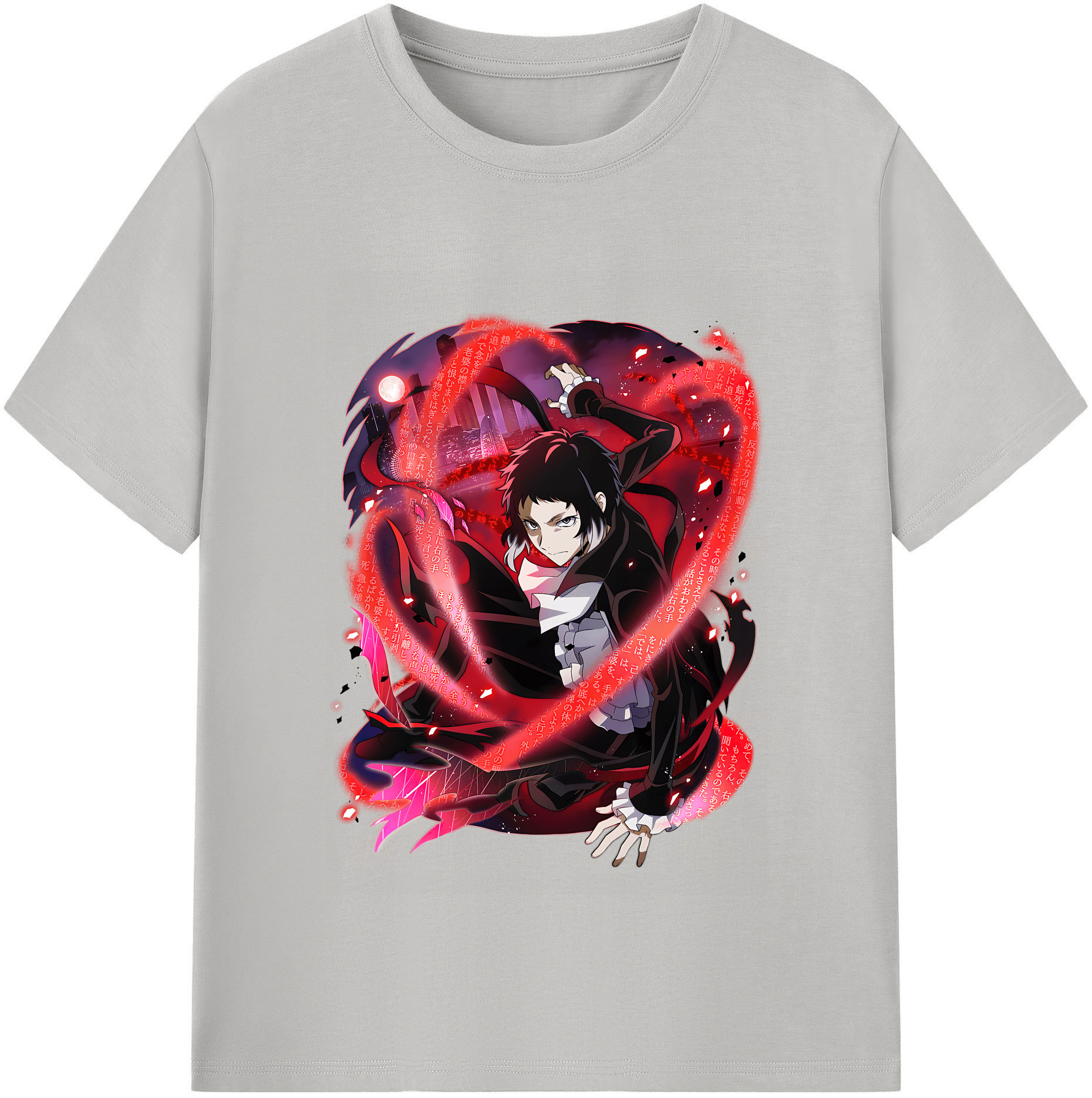 （画像用） 文豪ストレイドッグス Bungo Stray Dogs レディースカジュアルプリントTシャツ（綿100％）
