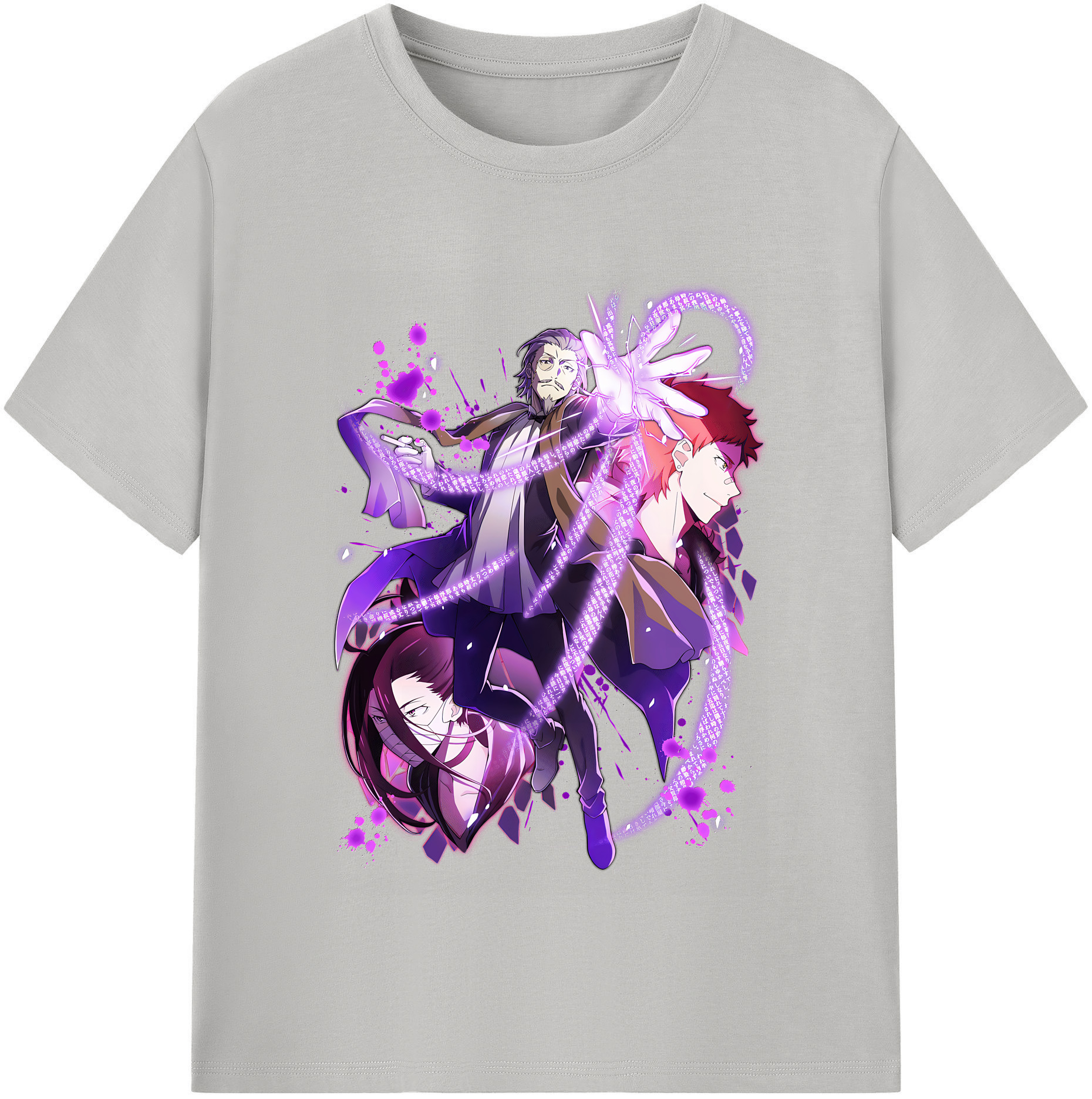 （画像用） 文豪ストレイドッグス Bungo Stray Dogs レディースカジュアルプリントTシャツ（綿100％）