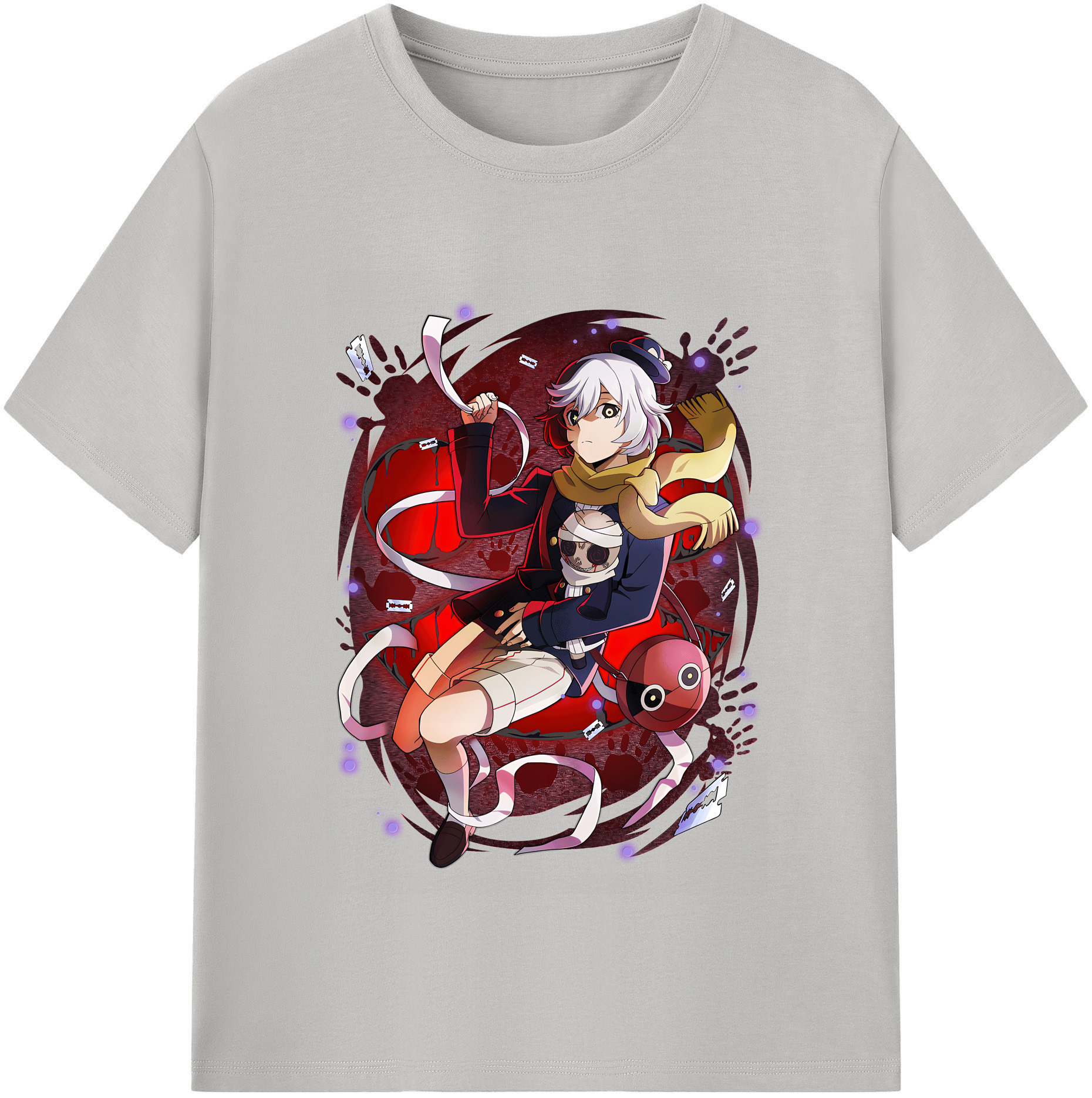 （画像用） 文豪ストレイドッグス Bungo Stray Dogs レディースカジュアルプリントTシャツ（綿100％）