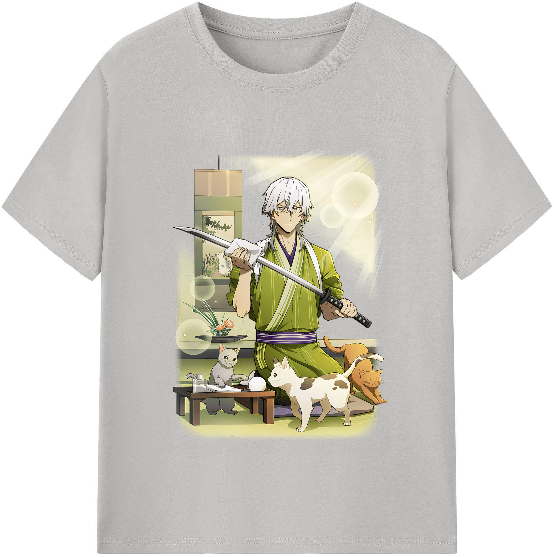 （画像用） 文豪ストレイドッグス Bungo Stray Dogs レディースカジュアルプリントTシャツ（綿100％）