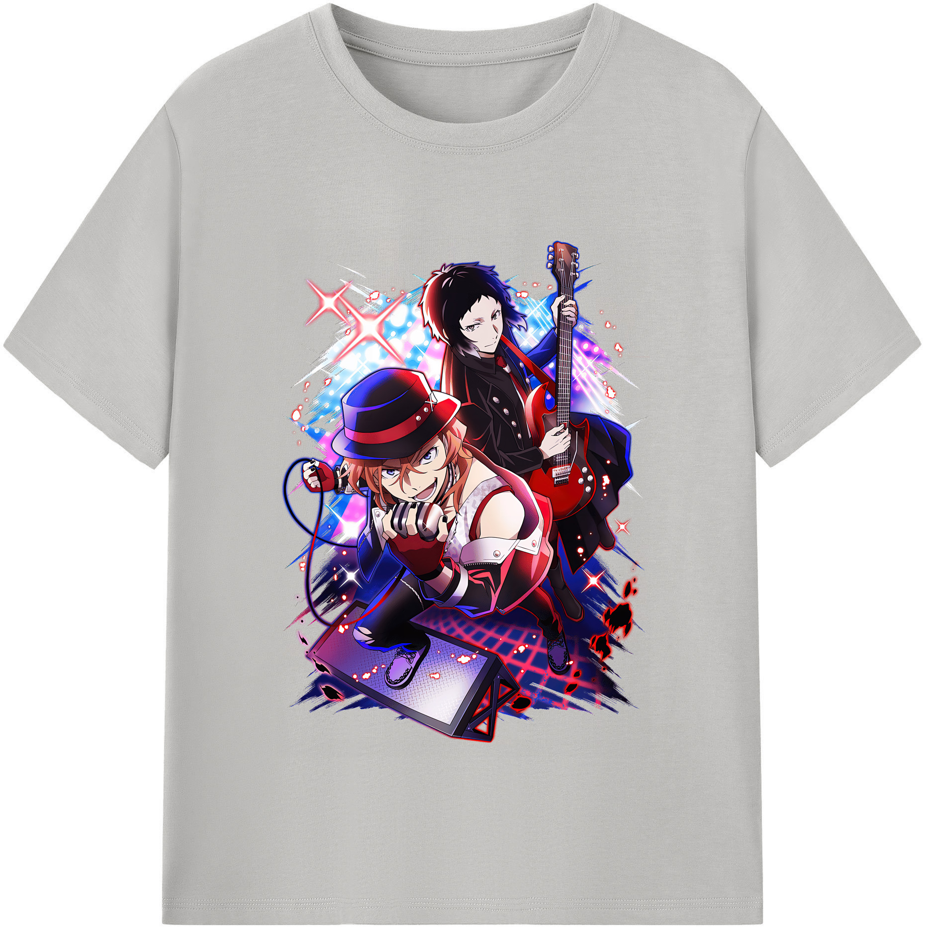 （画像用） 文豪ストレイドッグス Bungo Stray Dogs レディースカジュアルプリントTシャツ（綿100％）