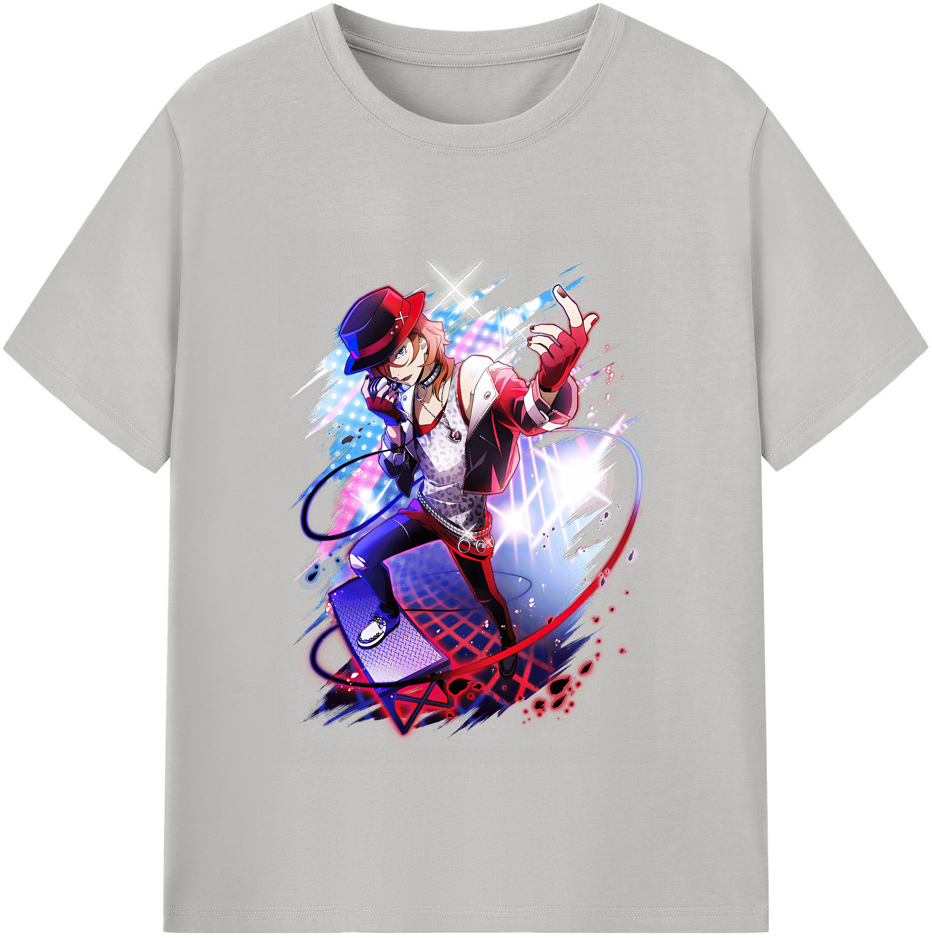 （画像用） 文豪ストレイドッグス Bungo Stray Dogs レディースカジュアルプリントTシャツ（綿100％）