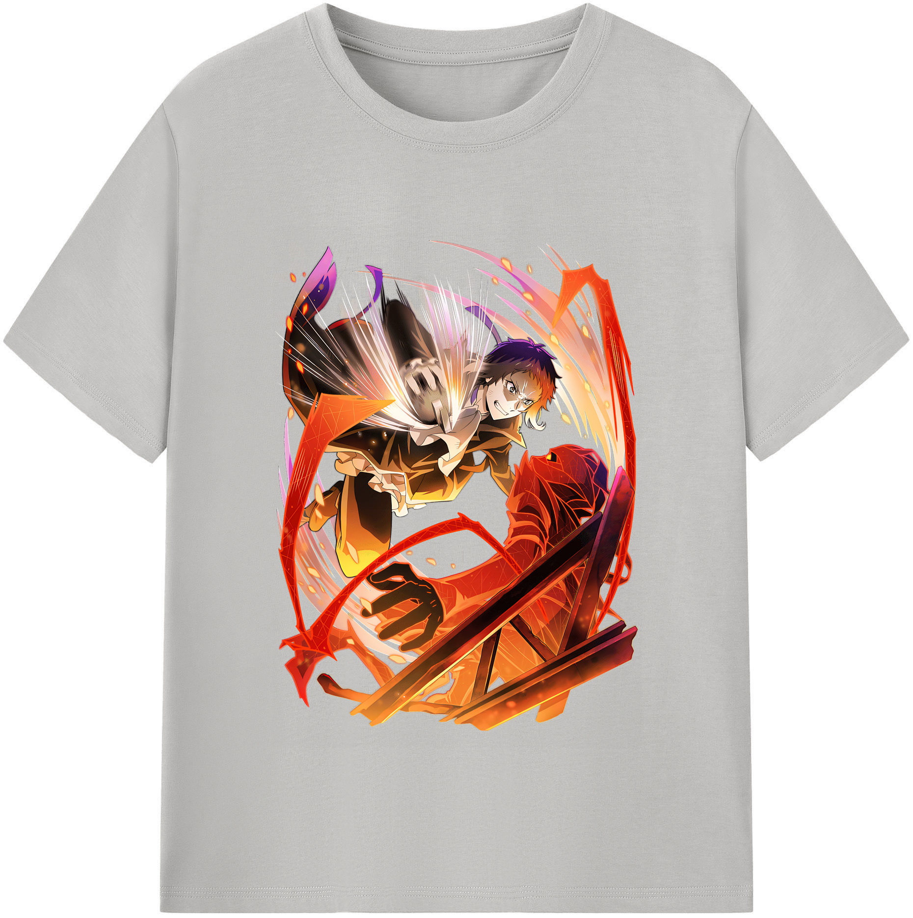（画像用） 文豪ストレイドッグス Bungo Stray Dogs レディースカジュアルプリントTシャツ（綿100％）