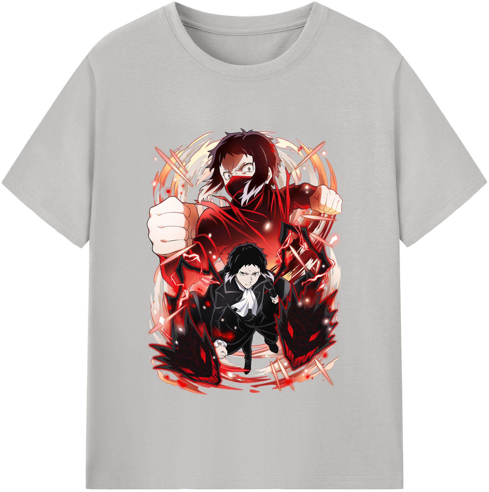 （画像用） 文豪ストレイドッグス Bungo Stray Dogs レディースカジュアルプリントTシャツ（綿100％）