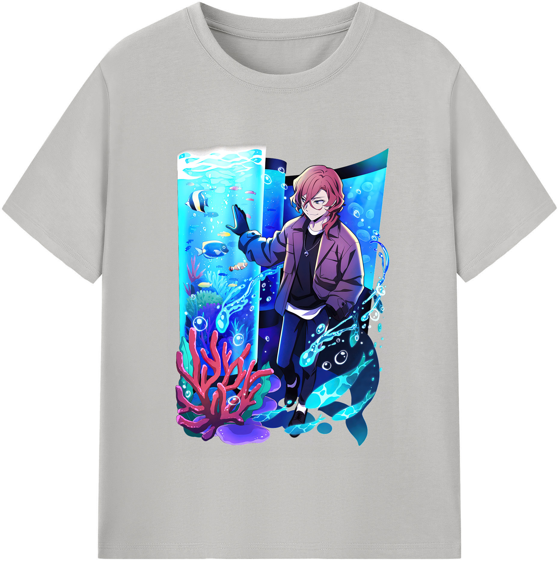 （画像用） 文豪ストレイドッグス Bungo Stray Dogs レディースカジュアルプリントTシャツ（綿100％）