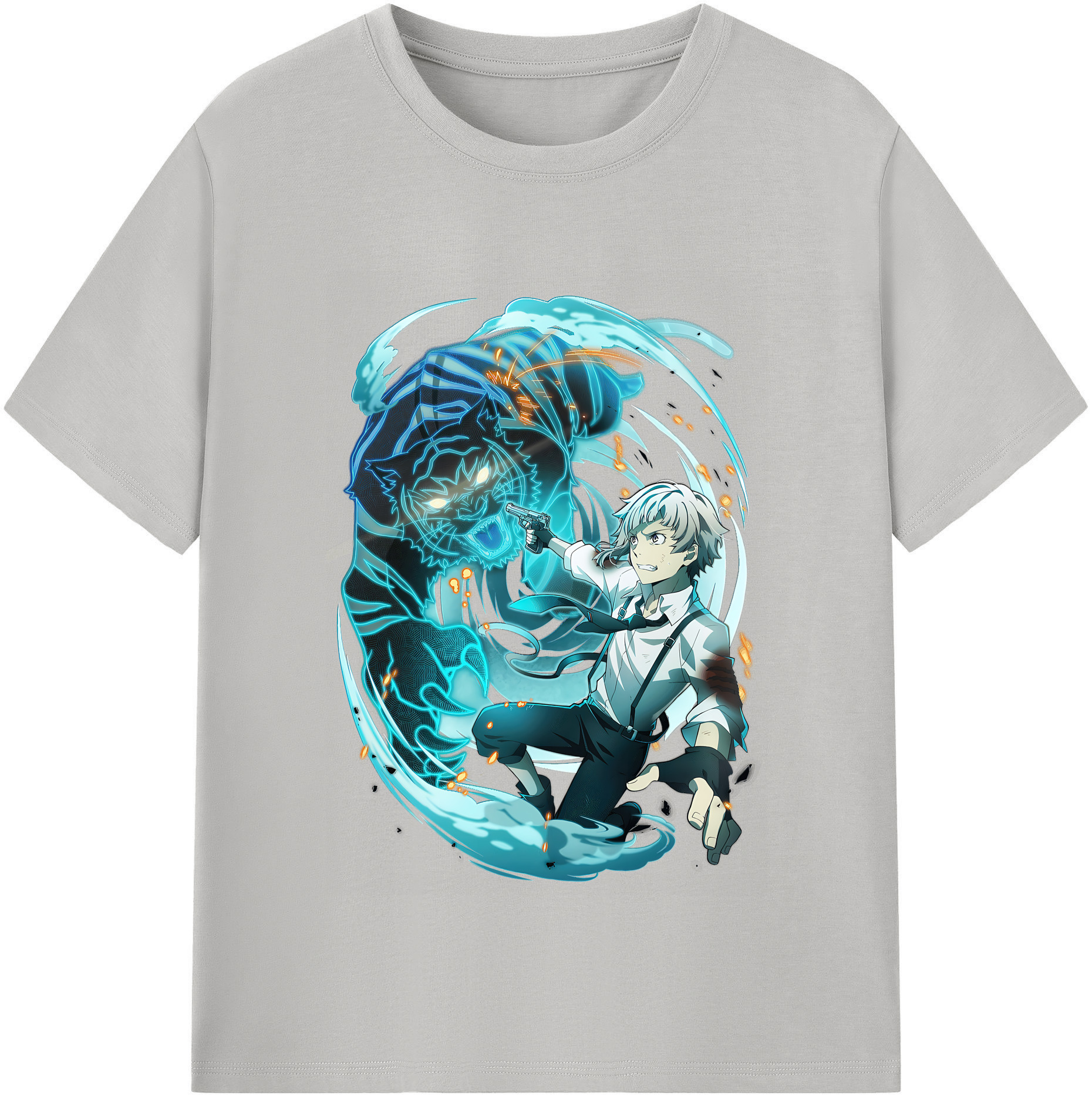 （画像用） 文豪ストレイドッグス Bungo Stray Dogs レディースカジュアルプリントTシャツ（綿100％）