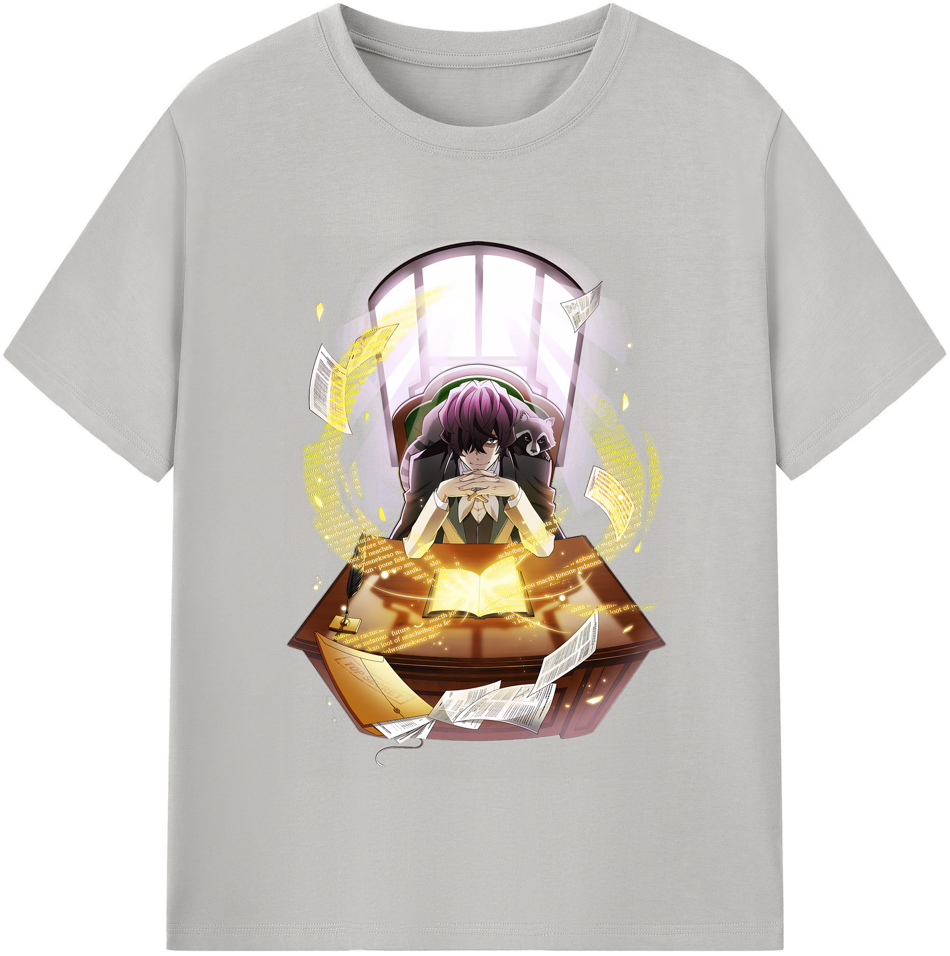 （画像用） 文豪ストレイドッグス Bungo Stray Dogs レディースカジュアルプリントTシャツ（綿100％）