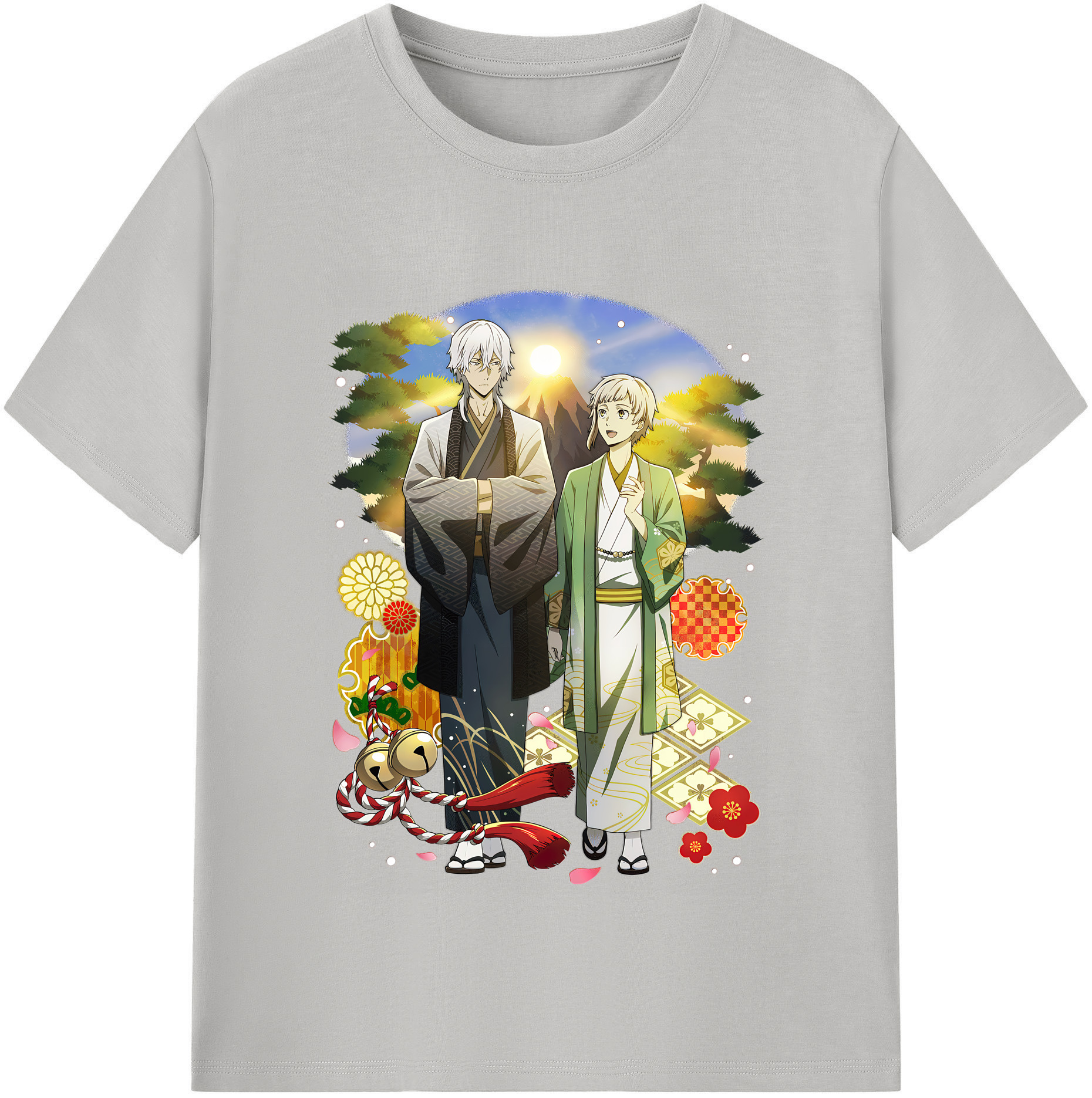 （画像用） 文豪ストレイドッグス Bungo Stray Dogs レディースカジュアルプリントTシャツ（綿100％）