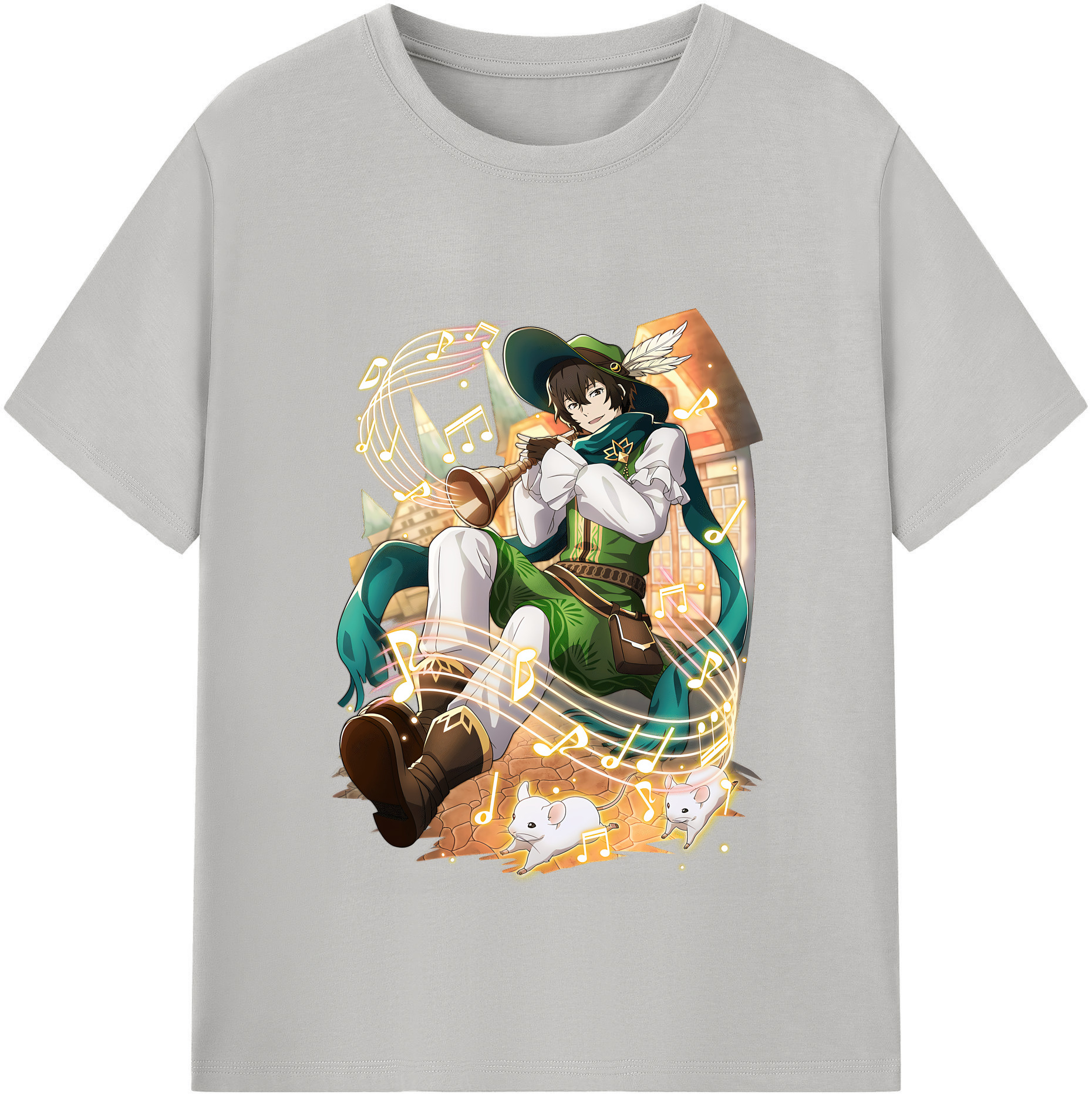 （画像用） 文豪ストレイドッグス Bungo Stray Dogs レディースカジュアルプリントTシャツ（綿100％）