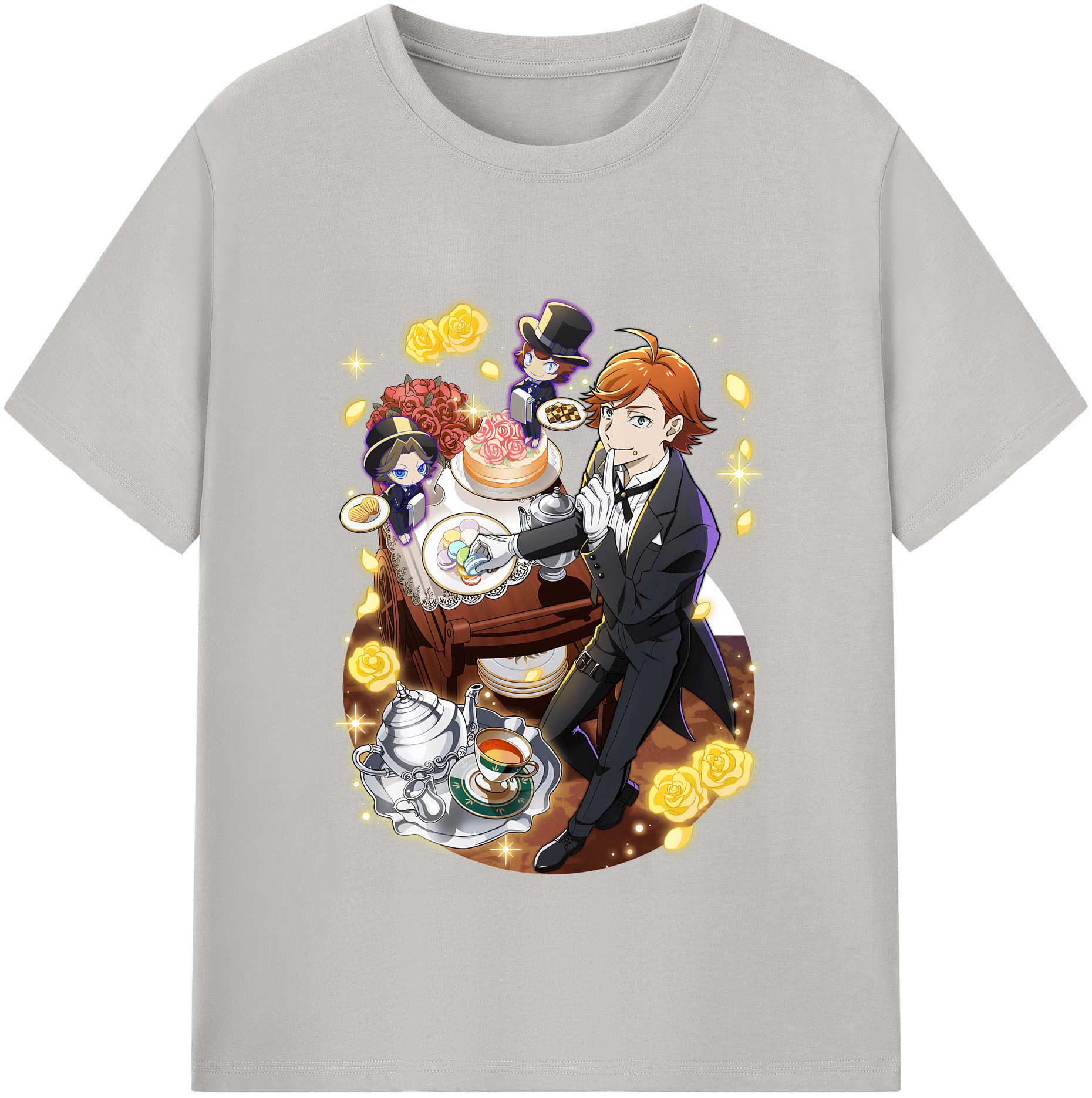 （画像用） 文豪ストレイドッグス Bungo Stray Dogs レディースカジュアルプリントTシャツ（綿100％）