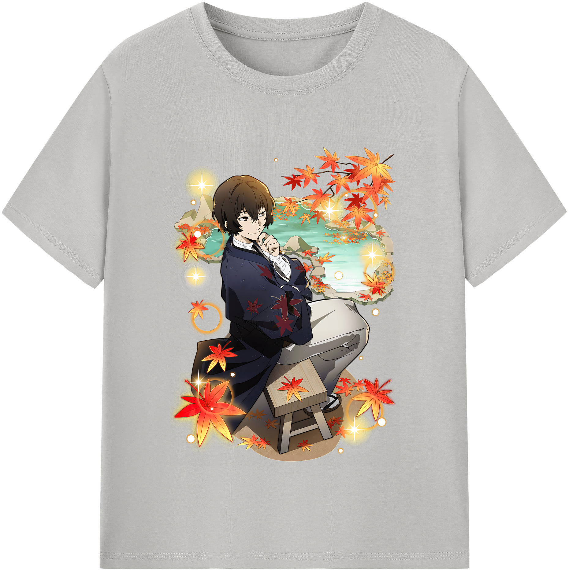 （画像用） 文豪ストレイドッグス Bungo Stray Dogs レディースカジュアルプリントTシャツ（綿100％）