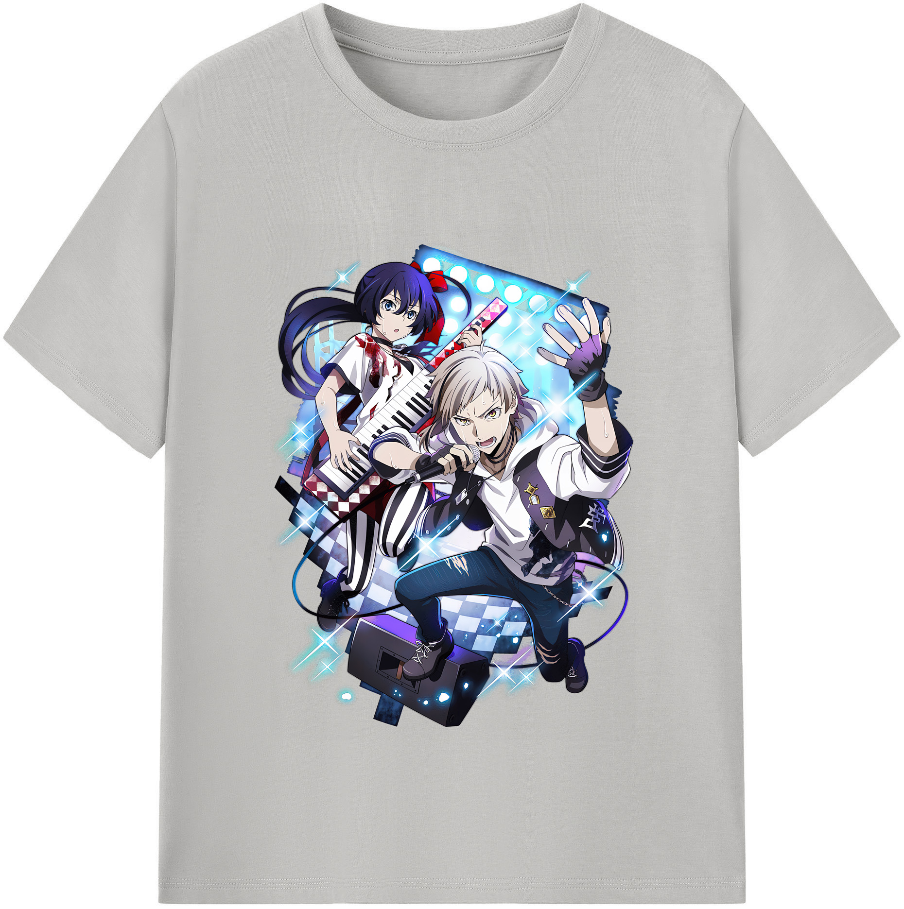 （画像用） 文豪ストレイドッグス Bungo Stray Dogs レディースカジュアルプリントTシャツ（綿100％）