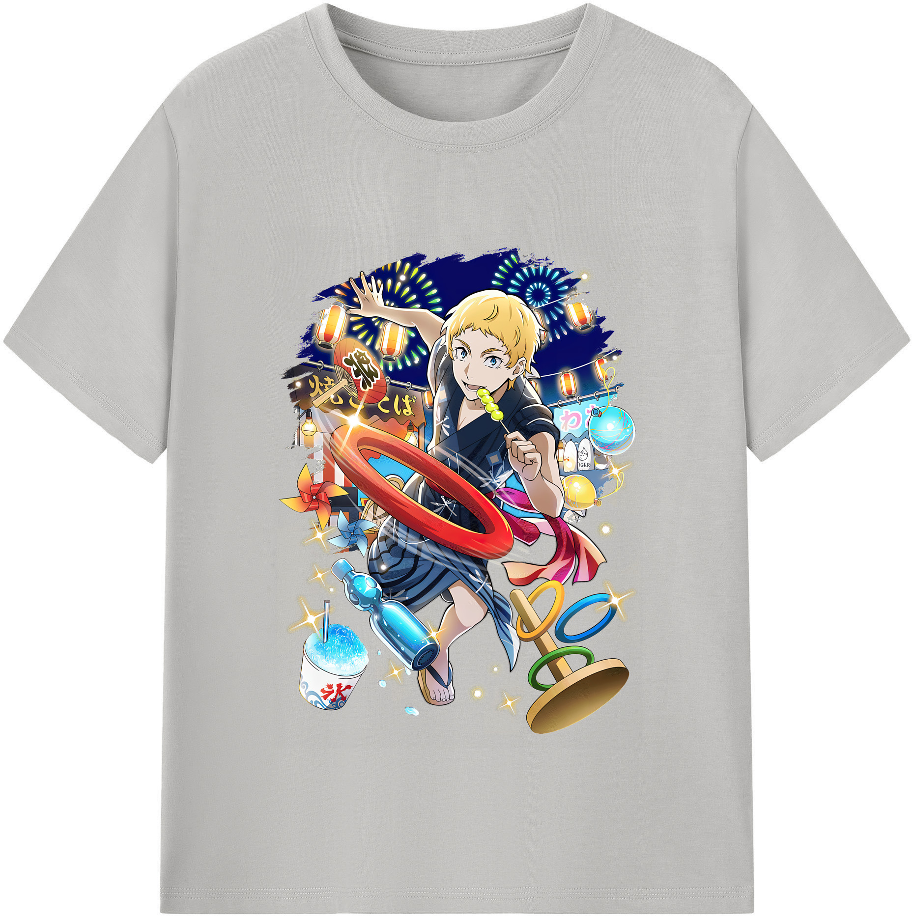 （画像用） 文豪ストレイドッグス Bungo Stray Dogs レディースカジュアルプリントTシャツ（綿100％）