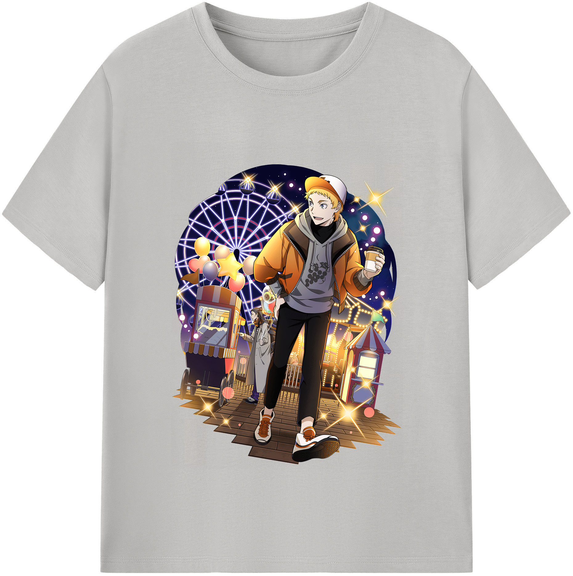 （画像用） 文豪ストレイドッグス Bungo Stray Dogs レディースカジュアルプリントTシャツ（綿100％）