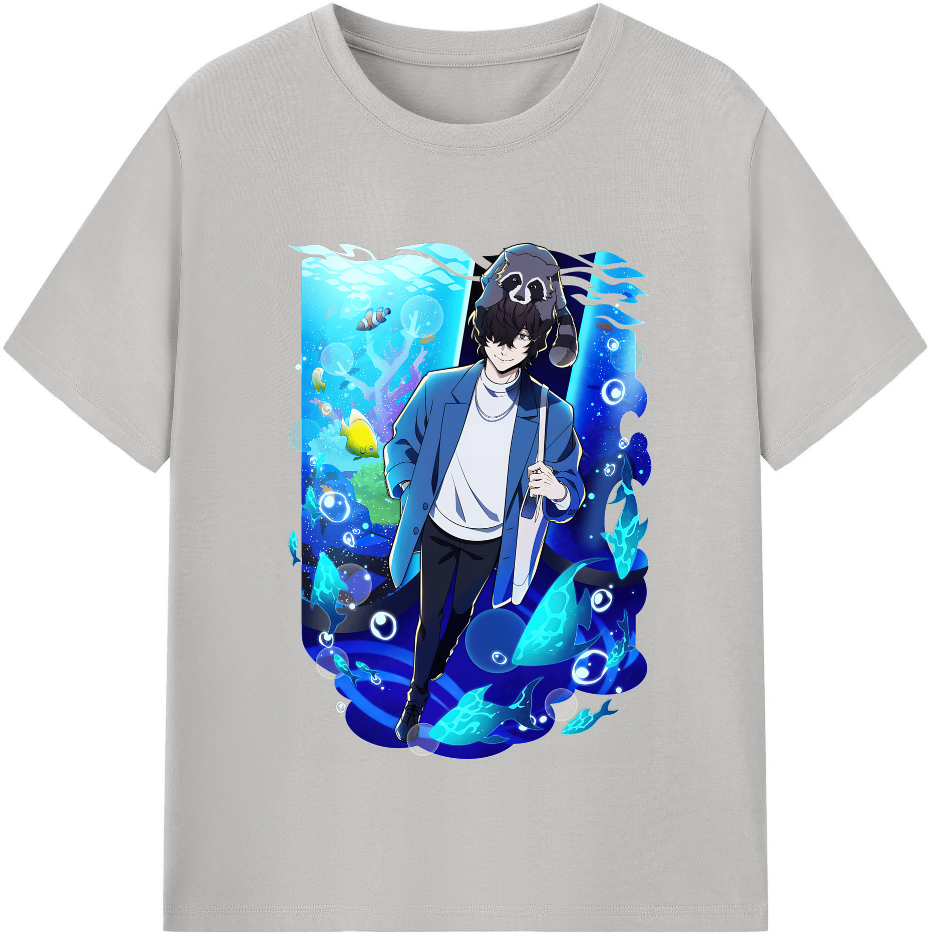 （画像用） 文豪ストレイドッグス Bungo Stray Dogs レディースカジュアルプリントTシャツ（綿100％）