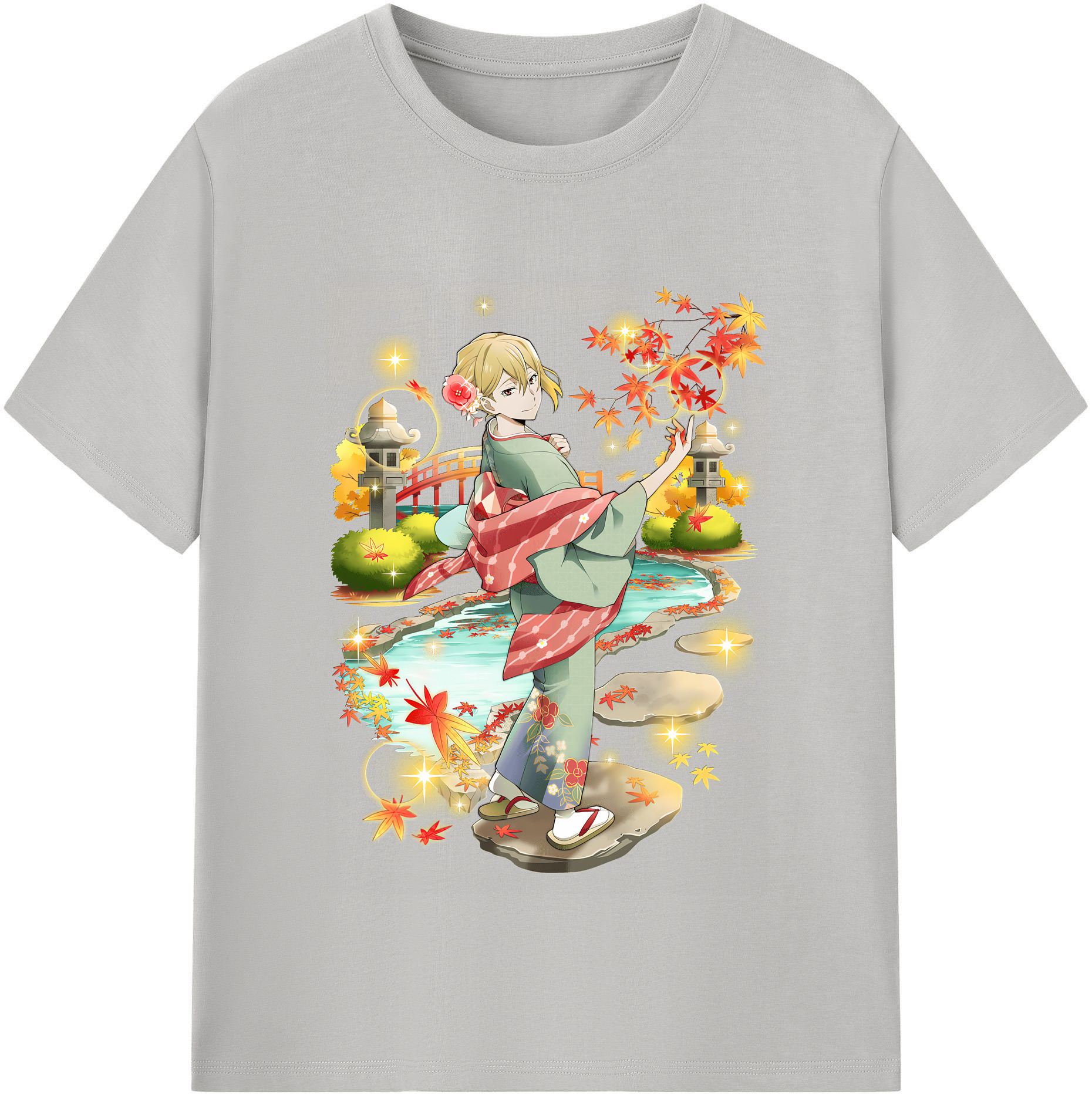 （画像用） 文豪ストレイドッグス Bungo Stray Dogs レディースカジュアルプリントTシャツ（綿100％）