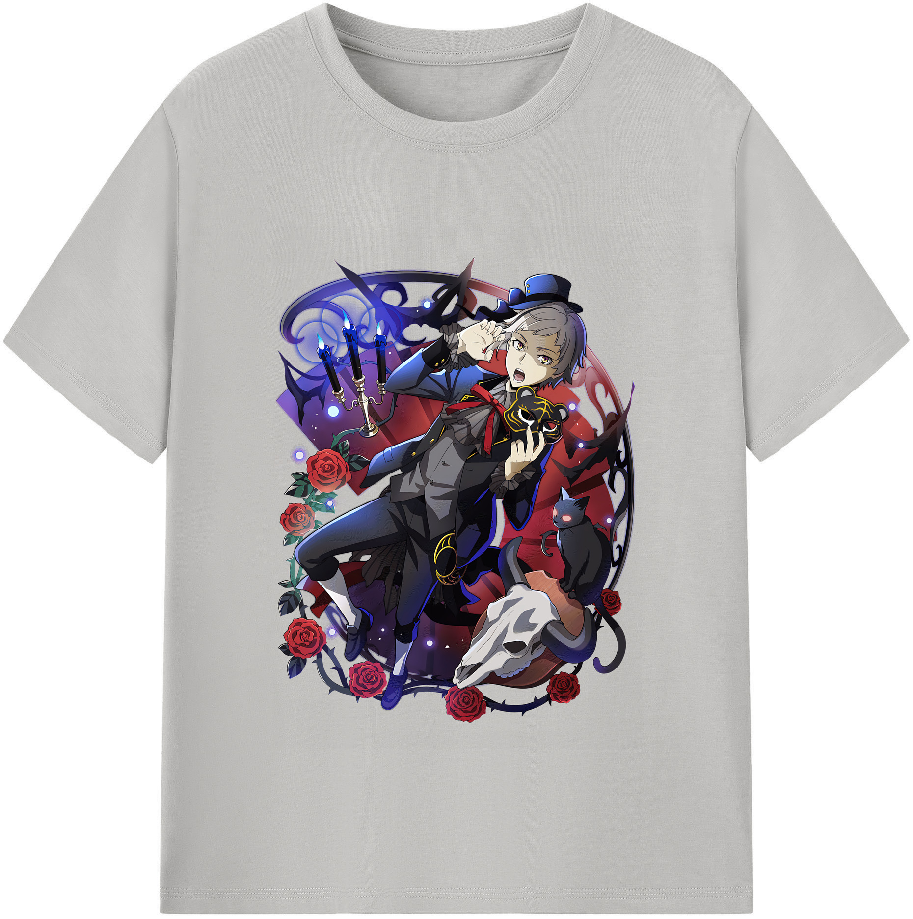 （画像用） 文豪ストレイドッグス Bungo Stray Dogs レディースカジュアルプリントTシャツ（綿100％）