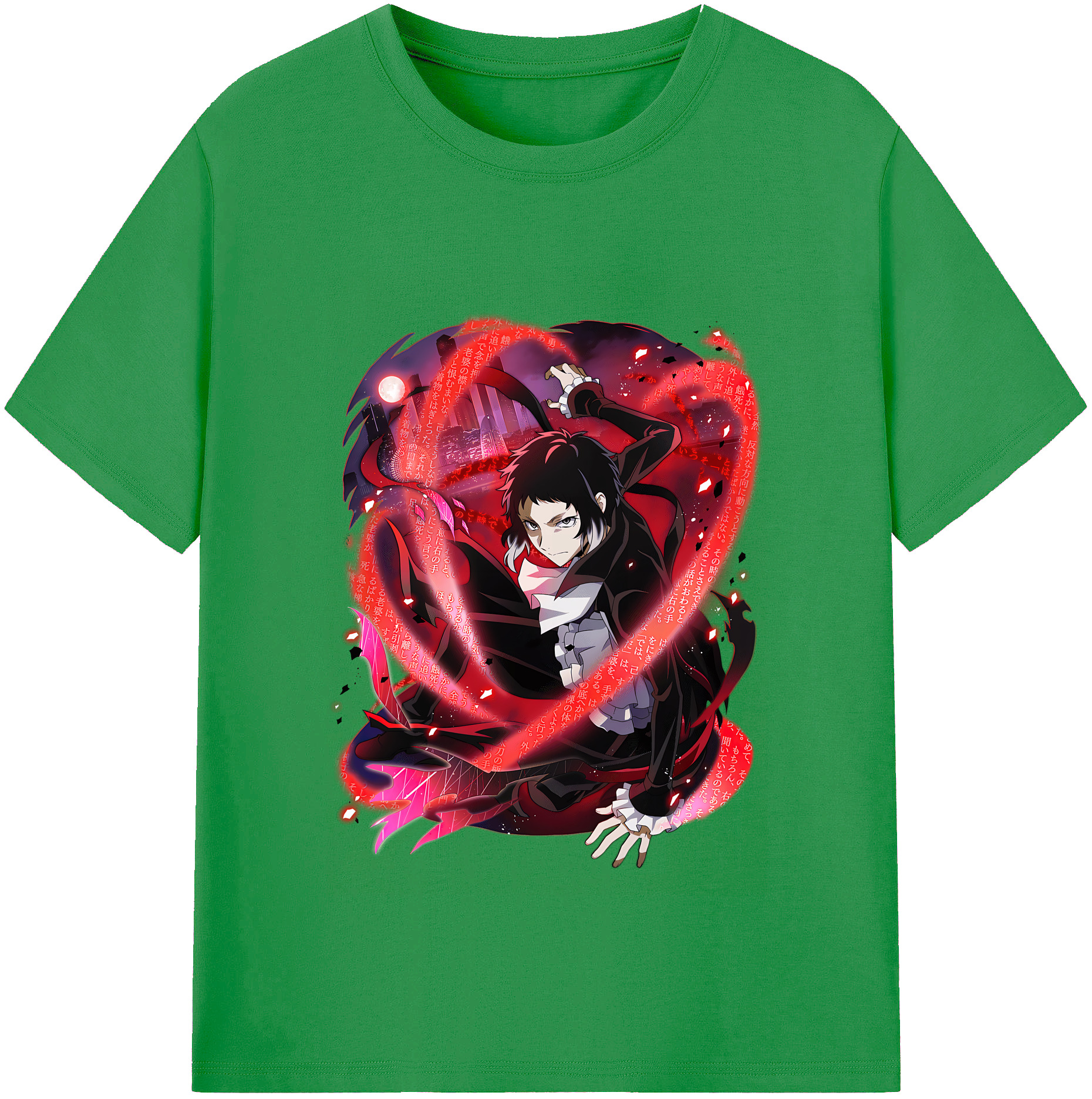 （画像用） 文豪ストレイドッグス Bungo Stray Dogs レディースカジュアルプリントTシャツ（綿100％）