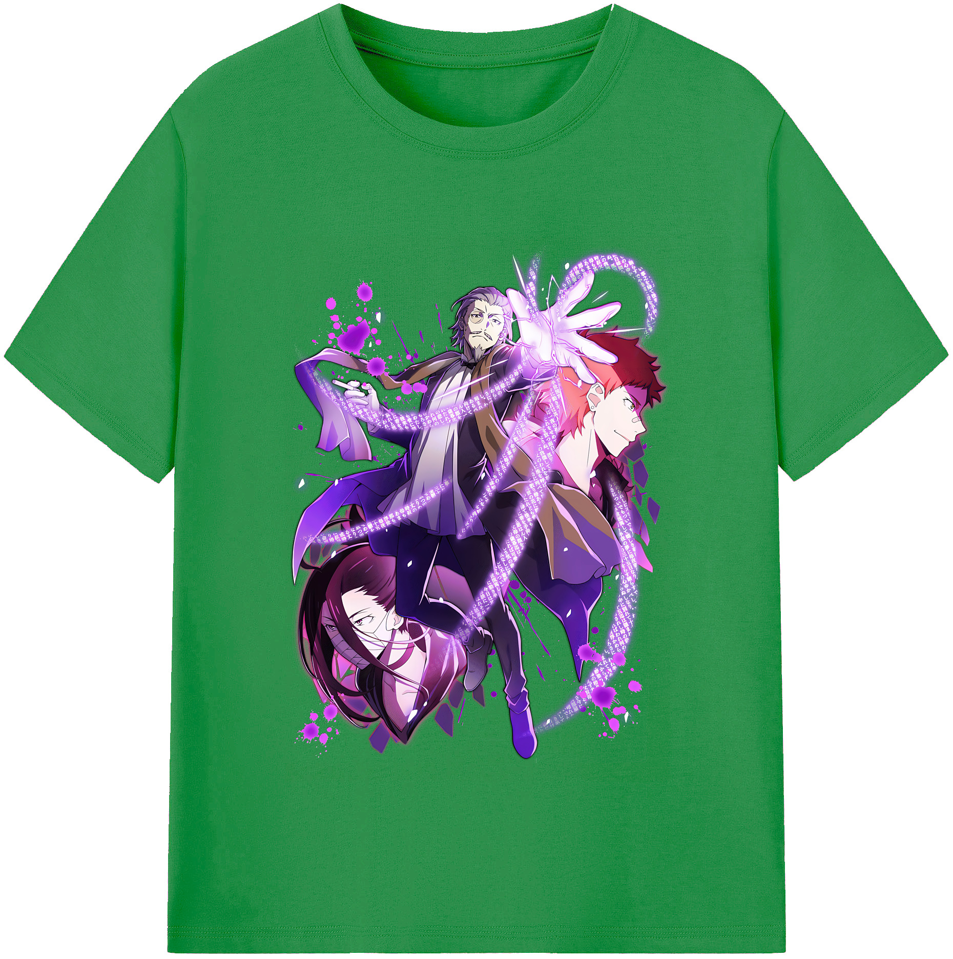 （画像用） 文豪ストレイドッグス Bungo Stray Dogs レディースカジュアルプリントTシャツ（綿100％）