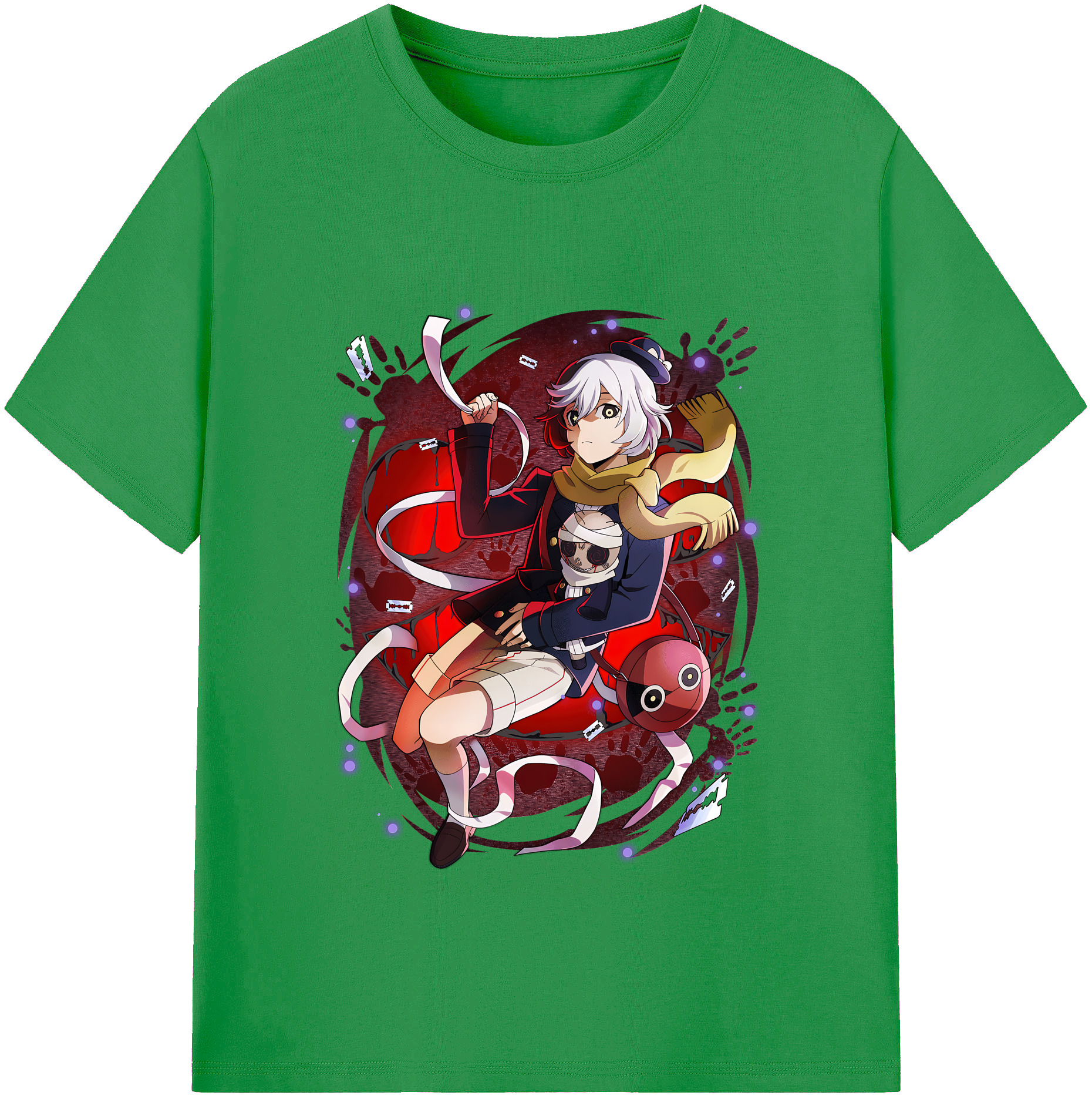 （画像用） 文豪ストレイドッグス Bungo Stray Dogs レディースカジュアルプリントTシャツ（綿100％）