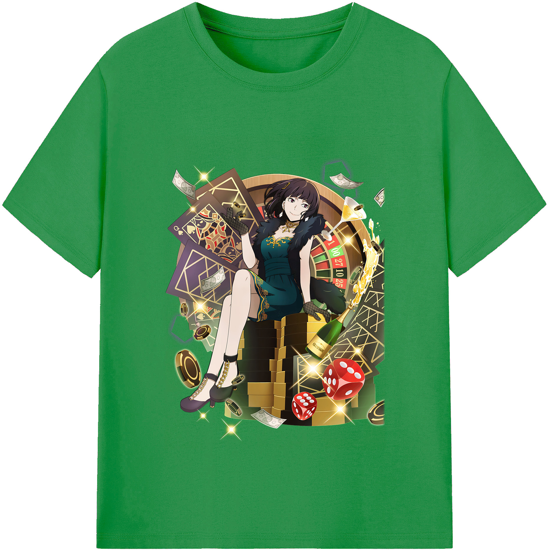（画像用） 文豪ストレイドッグス Bungo Stray Dogs レディースカジュアルプリントTシャツ（綿100％）