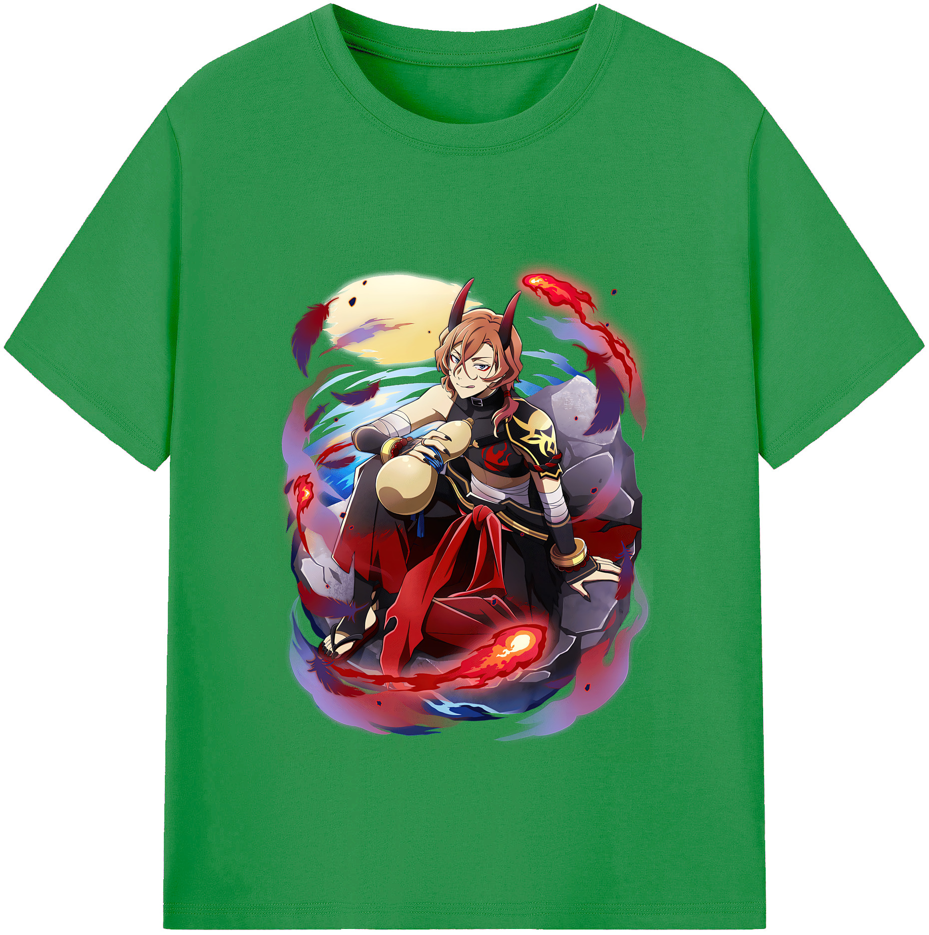（画像用） 文豪ストレイドッグス Bungo Stray Dogs レディースカジュアルプリントTシャツ（綿100％）