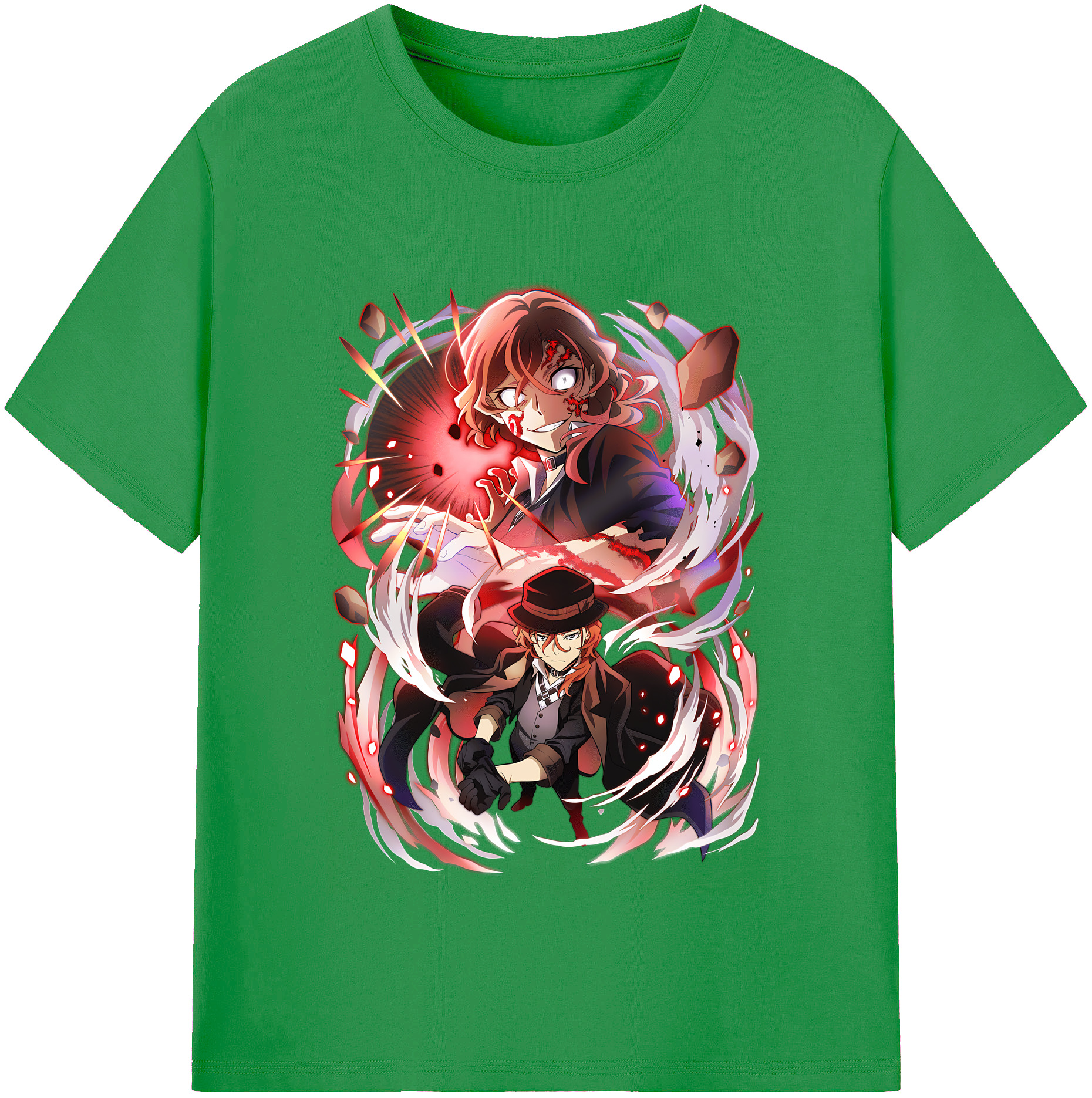 （画像用） 文豪ストレイドッグス Bungo Stray Dogs レディースカジュアルプリントTシャツ（綿100％）